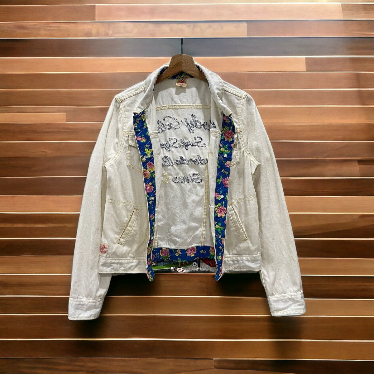 Body Glove × Vintage Rare Vintage Body Glove White Denim Trucker Button Jacket Size M / US 6-8 / IT 42-44 - 8 Thumbnail