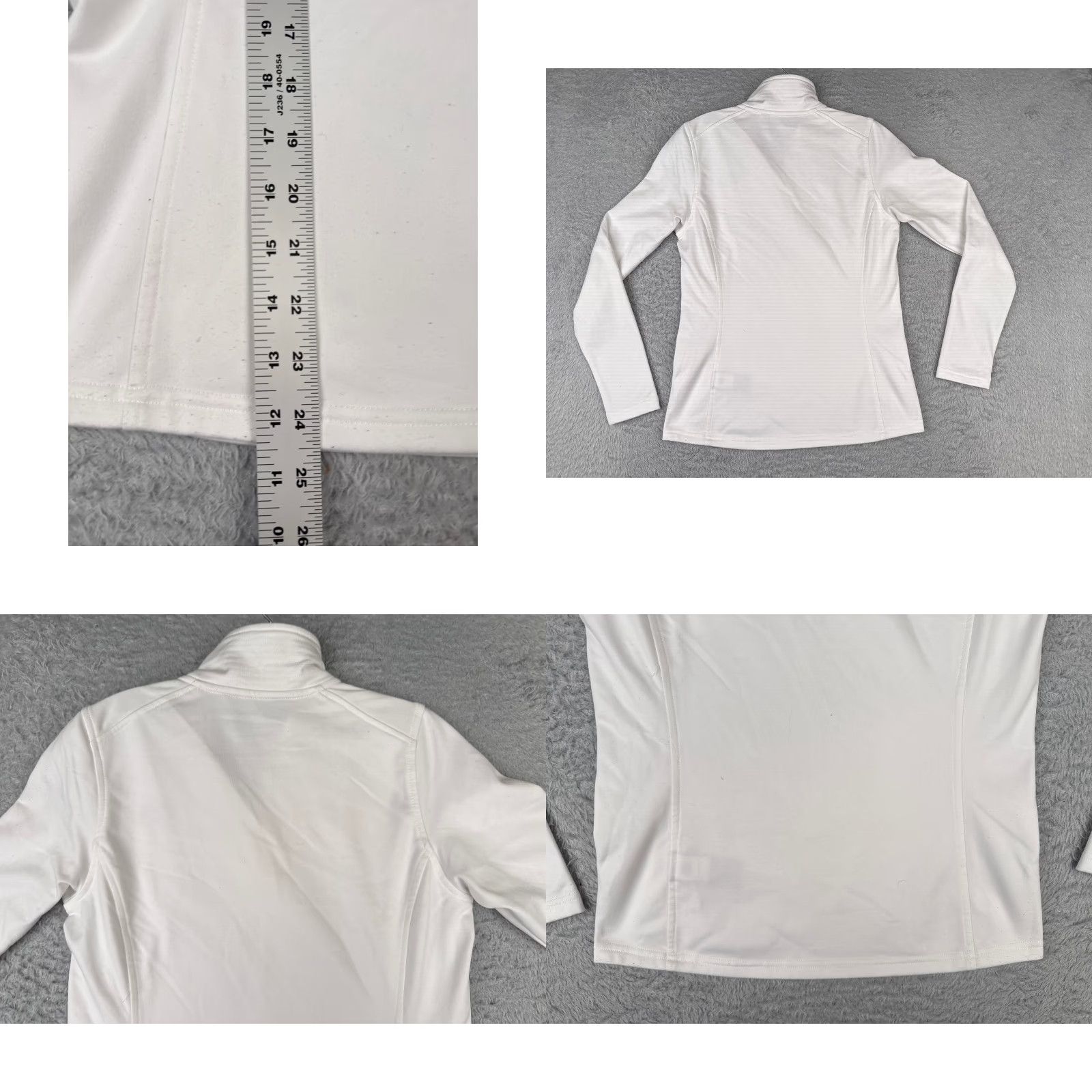The North Face The North Face Sweater Women Small Petite White 1/4 Zip Vaporwick 100% Polyester Size S / US 4 / IT 40 - 9 Thumbnail