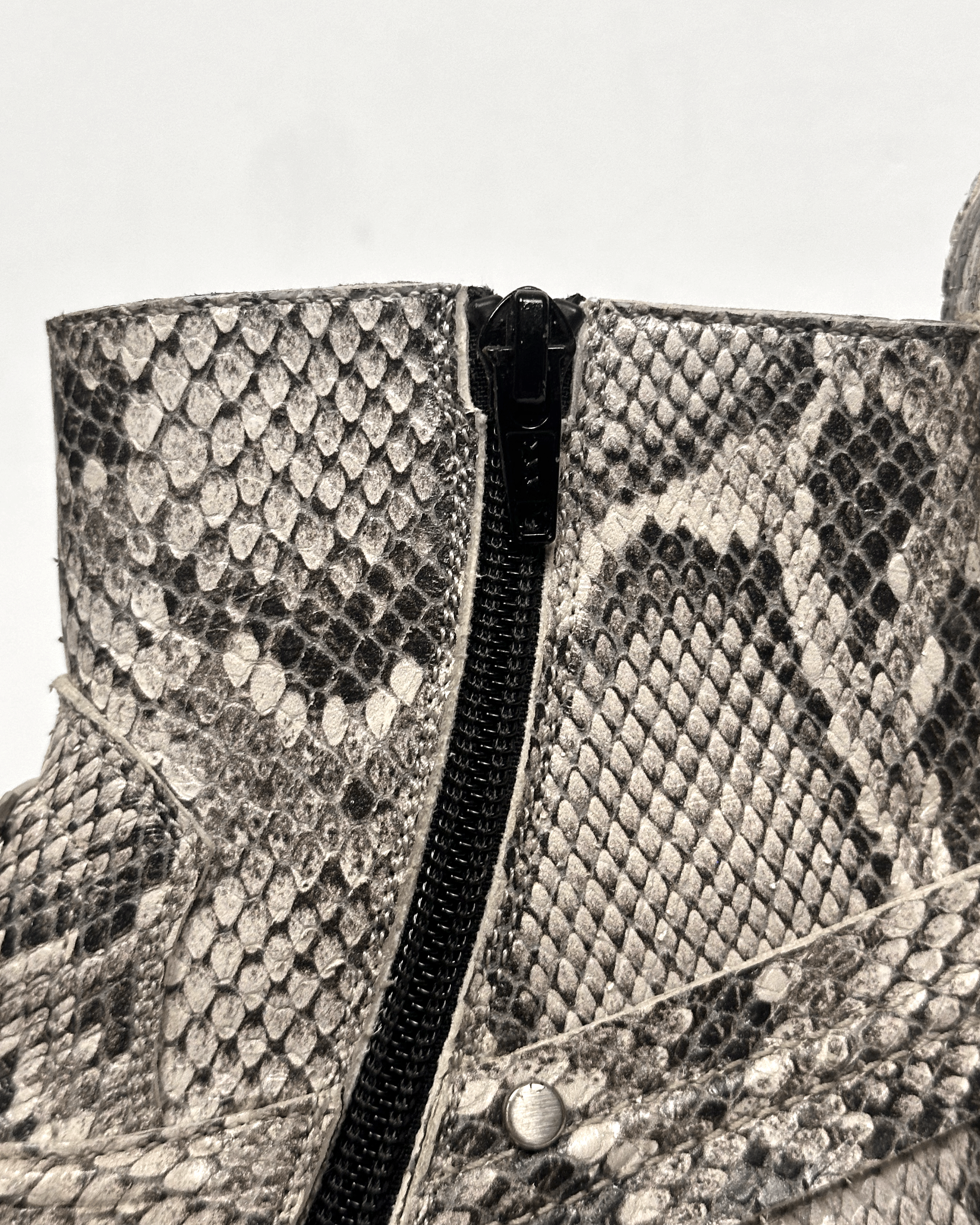 Balenciaga Balenciaga Santiag Snakeskin Metal Toe Harness Cowboy Boots Size US 10 / EU 43 - 12 Thumbnail