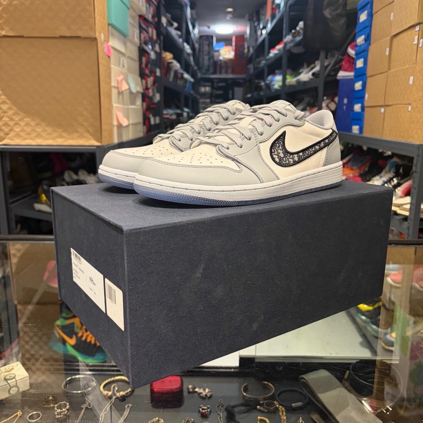 Dior Dior AJ1 White Grey Sneakers Size US 11 / EU 44 - 1 Thumbnail
