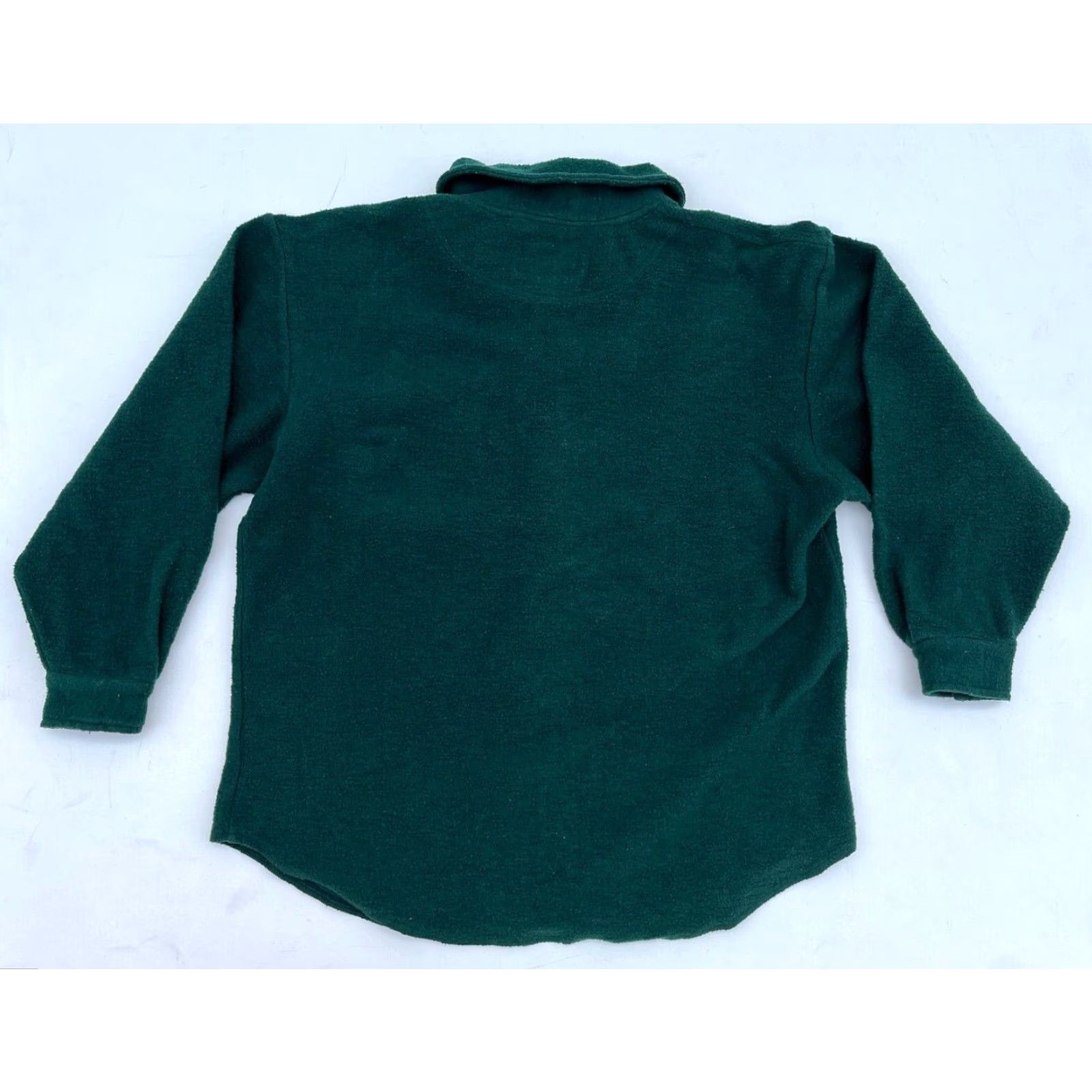 Abercrombie & Fitch VINTAGE Abercrombie & Fitch Adirondack Trail Guide Fleece Shirt Men's Sz M Green 90s Button-Up Size US M / EU 48-50 / 2 - 2 Thumbnail