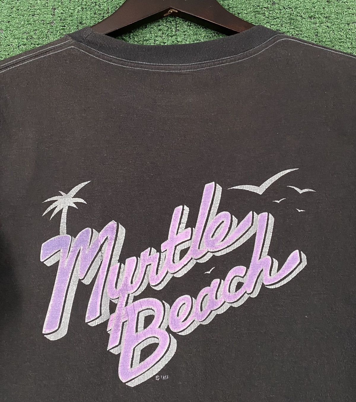 Vintage 80’s Mrytle Beach Single Stitch Pocket T-Shirt Medium Size US M / EU 48-50 / 2 - 6 Thumbnail