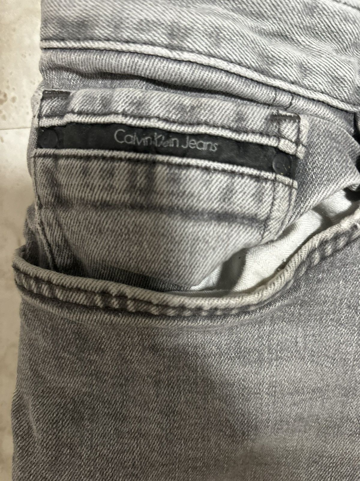 Calvin Klein Vintage Calvin Klein Denim, Slim Gunsmoke Grey Size US 38 / EU 54 - 5 Thumbnail