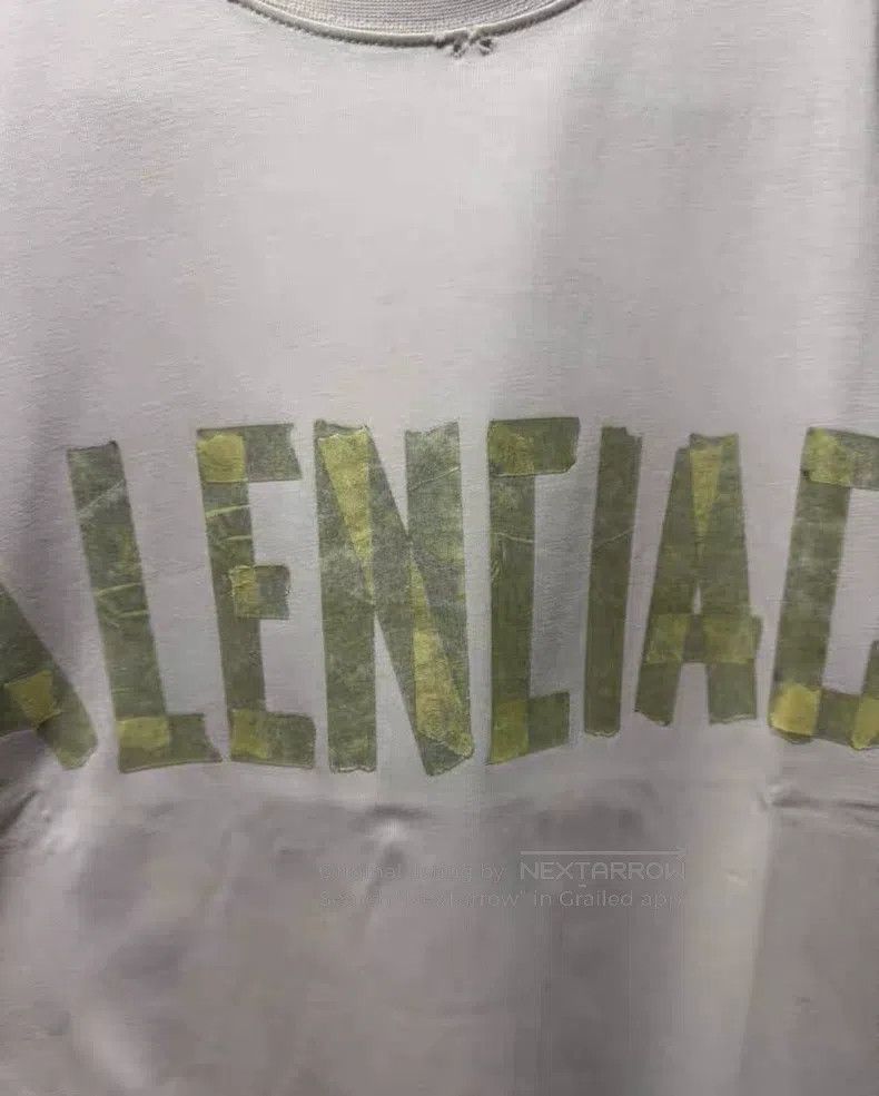 Balenciaga Balenciaga Tape destruction distressed round neck loose sh Size US S / EU 44-46 / 1 - 2 Thumbnail