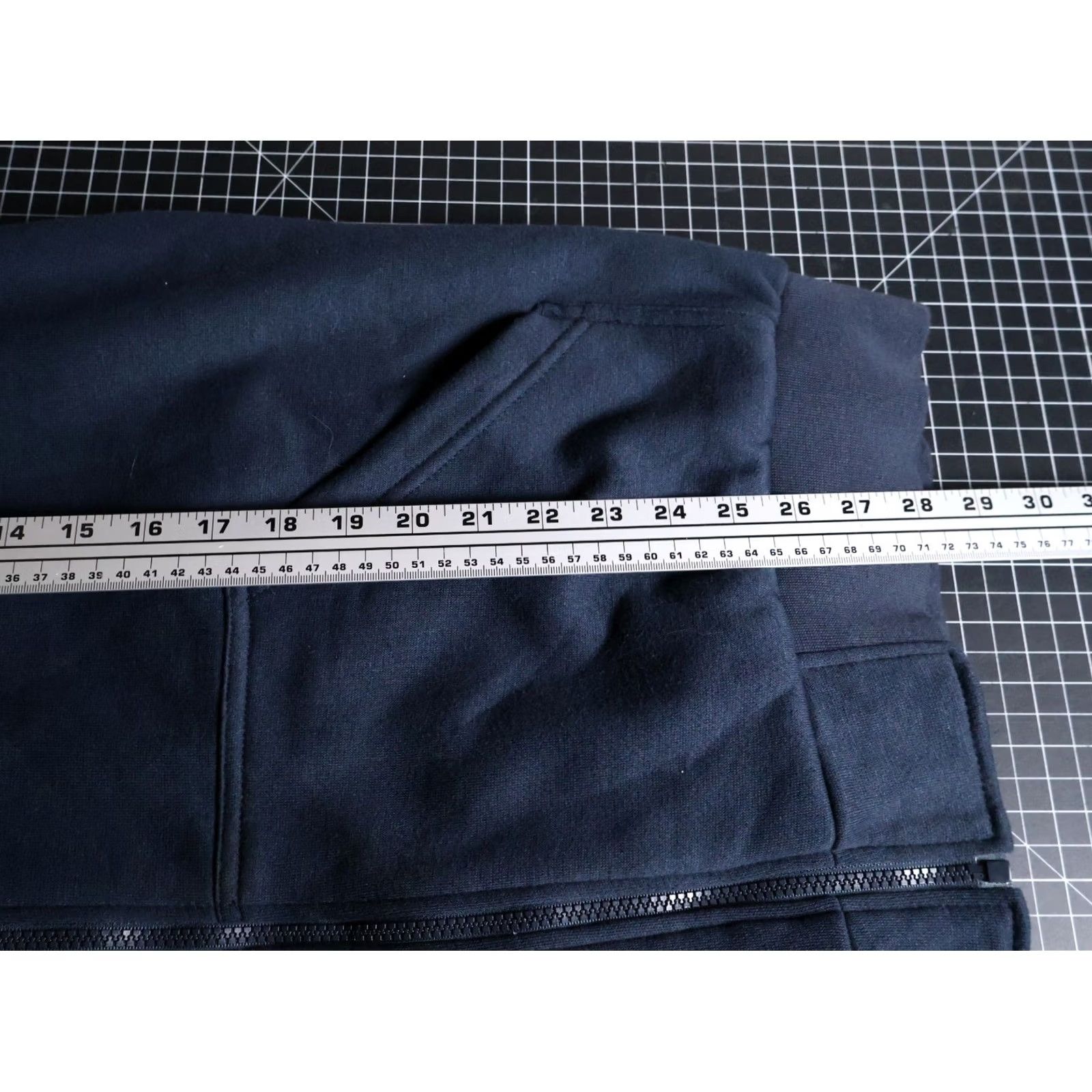 Vintage Old Mill Men's Medium Blue Thermal Lined Zip Hoodie Sweatshirt Size US M / EU 48-50 / 2 - 6 Thumbnail