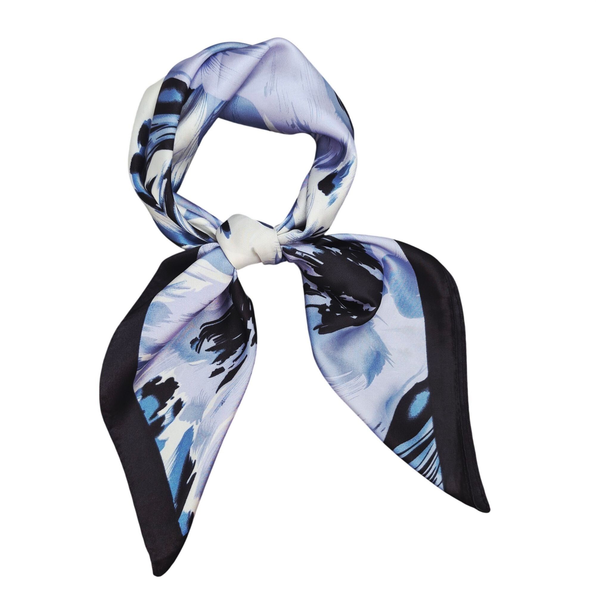 Other ⭐Luxury Elegant Bandana Square Silky Scarf Floral Red White Size ONE SIZE - 2 Thumbnail