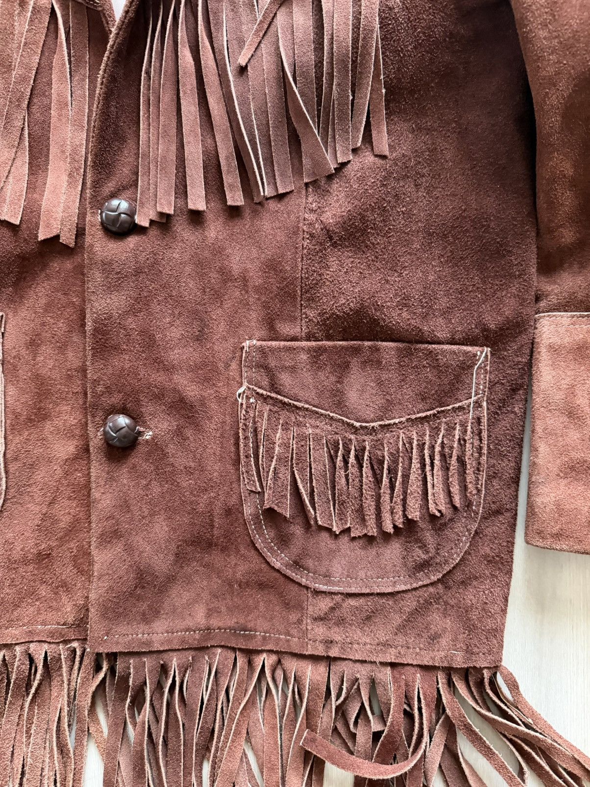 Vintage Vtg 70s Western Leather Fringe Jacket Sz M- Mexico Handmade Size US S / EU 44-46 / 1 - 4 Thumbnail