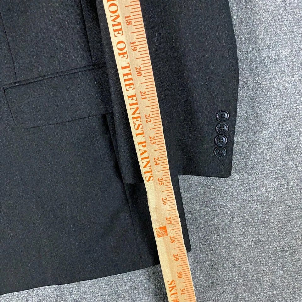 Other Museo Ruffini Blazer Suit Men's Size L 46 Black 3 Buttons Size 46L - 4 Thumbnail