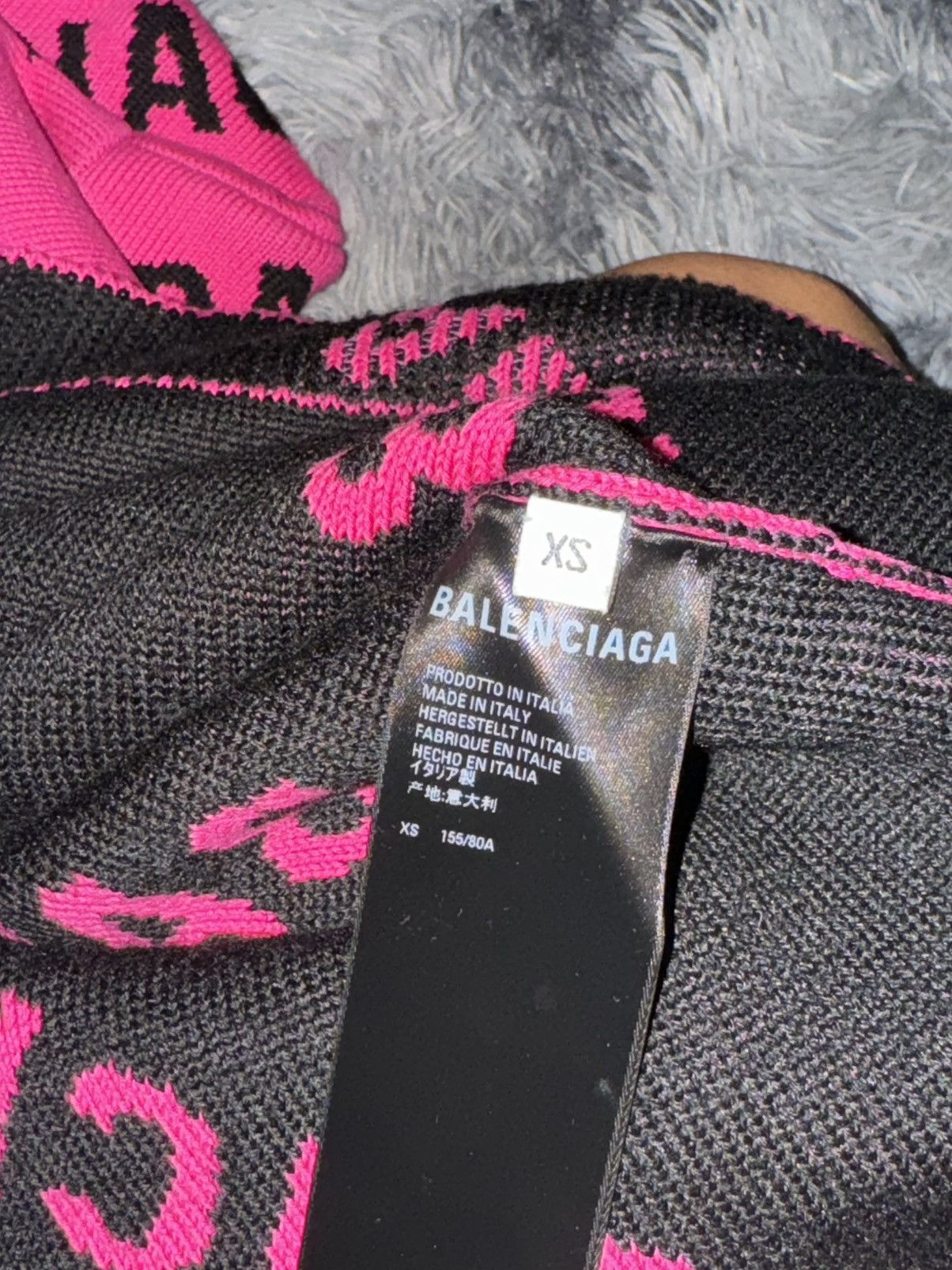 Balenciaga Pink balenciaga logo knit Size US XS / EU 42 / 0 - 7 Thumbnail
