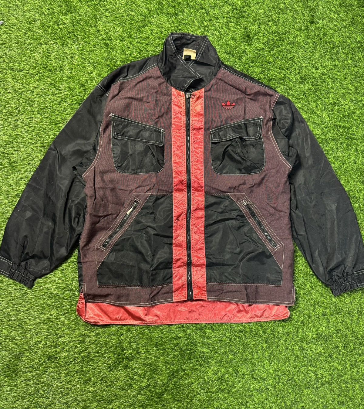 Adidas × Vintage vintage ADIDAS - zipper windbreaker jacket Size US L / EU 52-54 / 3 - 2 Thumbnail