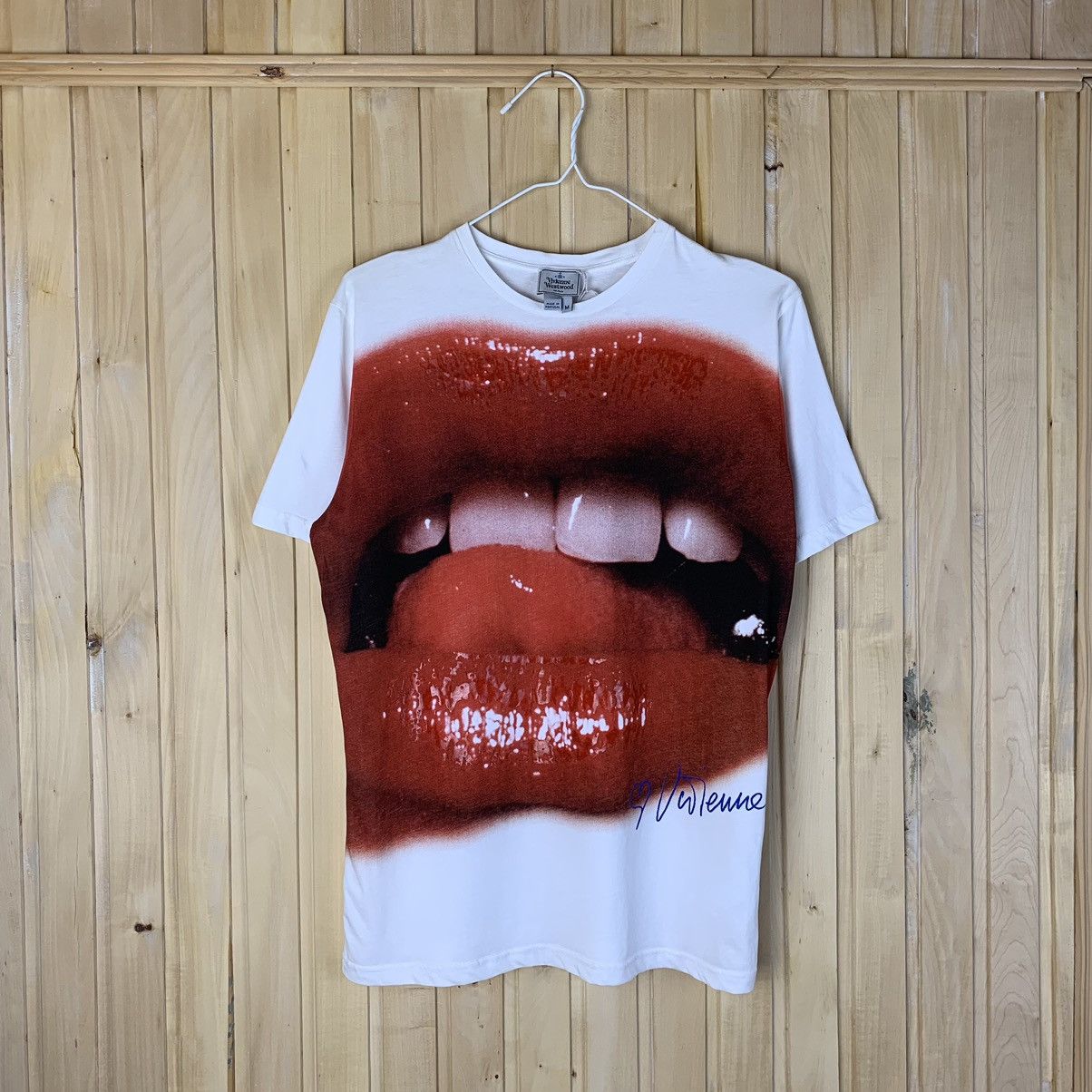 Vivienne Westwood Rare! Vivienne Westwood Man Glossy Lips Tee Big Logo ...