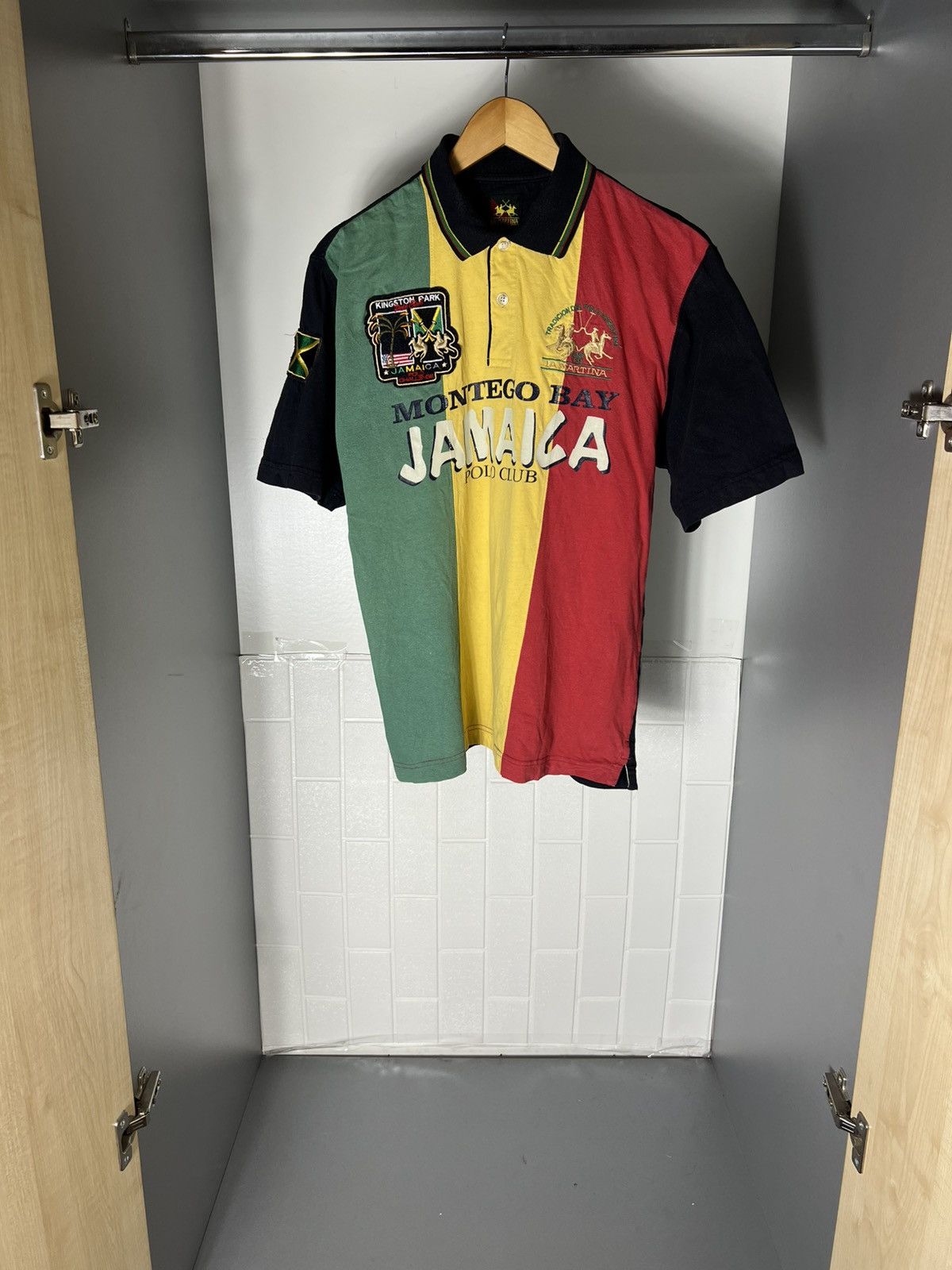 La Martina VINTAGE LA MARTINA JAMAICA POLO CLUB DESIGNER CASUAL Y2K 90s Size US L / EU 52-54 / 3 - 1 Thumbnail