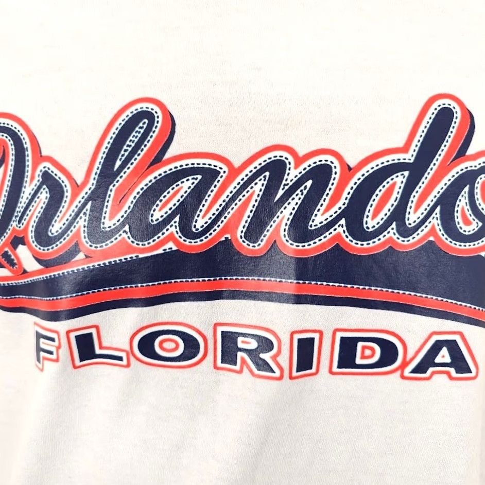 Gildan VINTAGE Orlando Florida T Shirt Mens Size Small White Disney Travel Destination Tee Size US S / EU 44-46 / 1 - 3 Thumbnail
