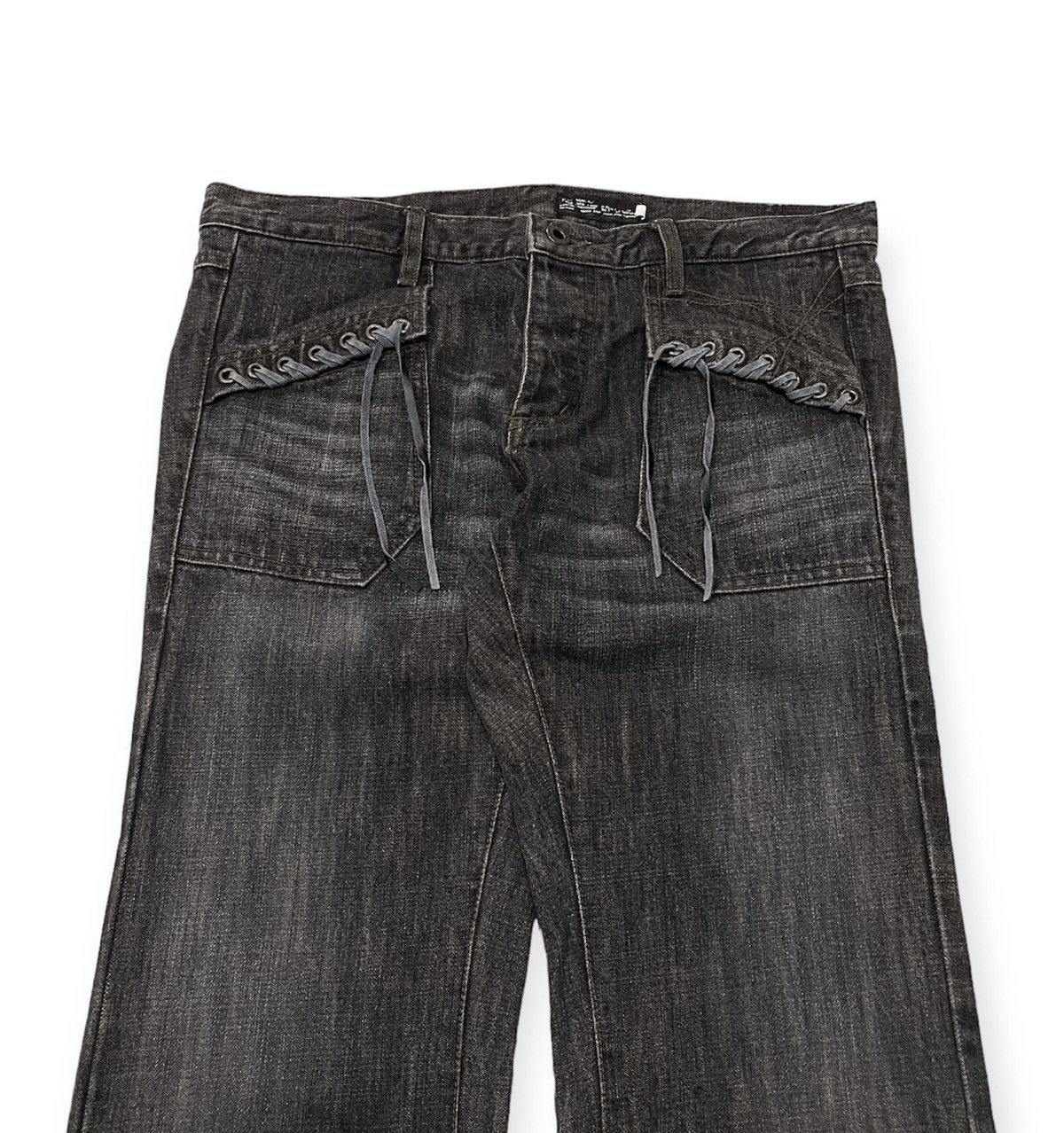 L7 Real Hip Rockstars Laced Flare Denim Size US 32 / EU 48 - 4 Thumbnail