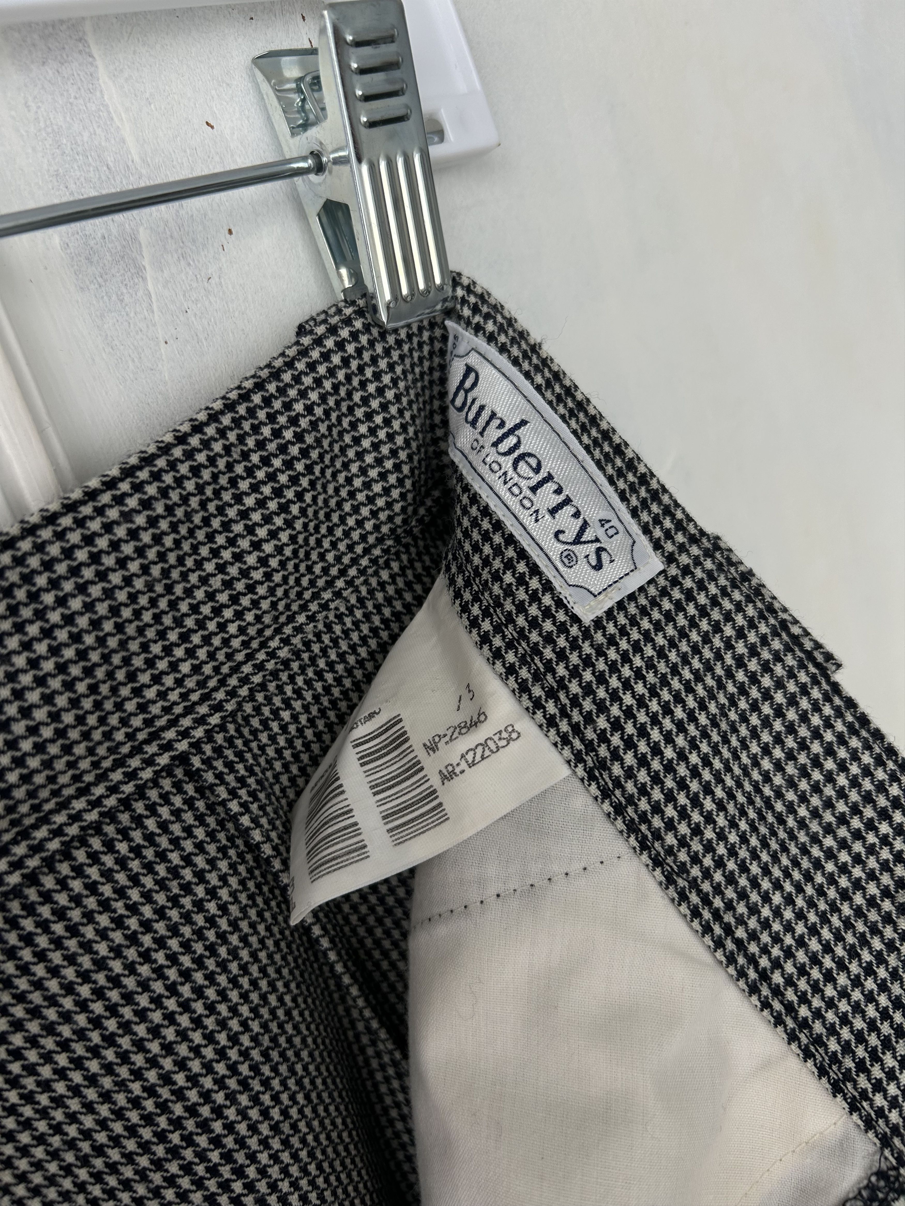 Burberry Burberrys of London Houndstooth Wool Trousers Size 30" / US 8 / IT 44 - 7 Thumbnail