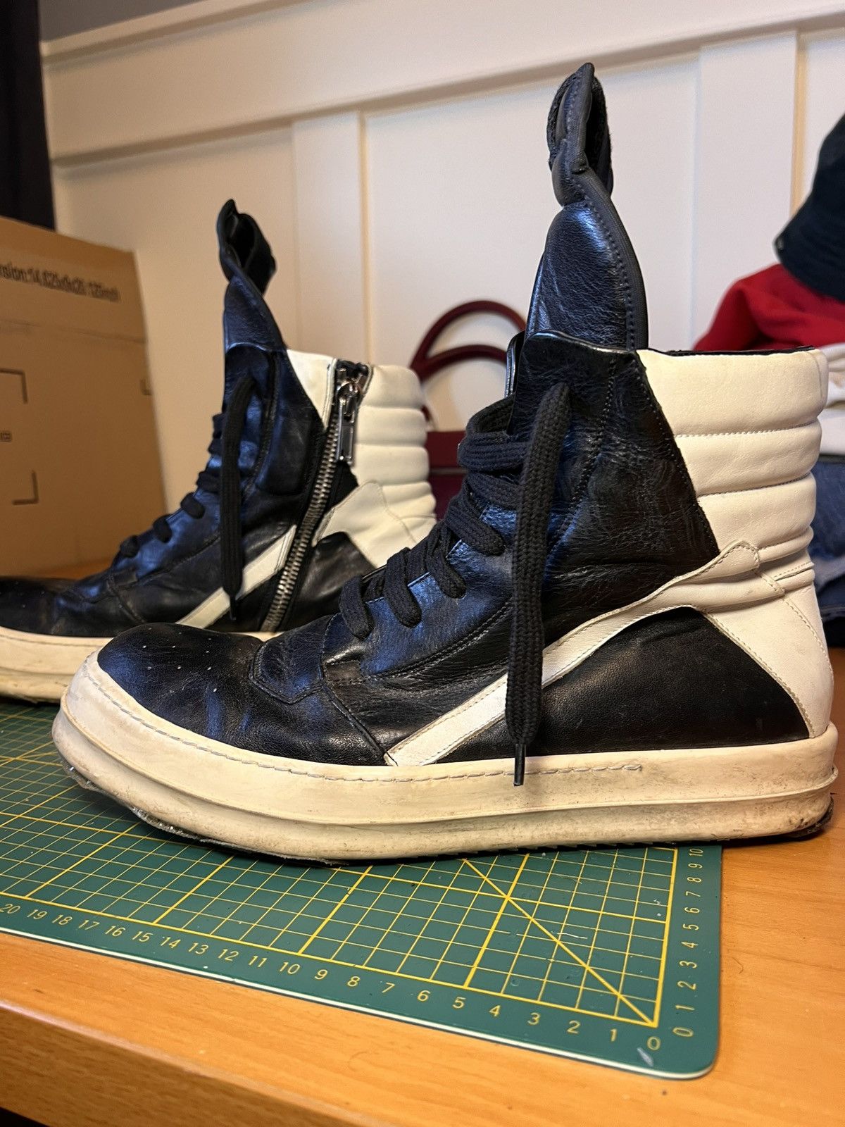 Rick Owens 2012 Rick Owens geobaskets Size US 12.5 / EU 45-46 - 1 Thumbnail