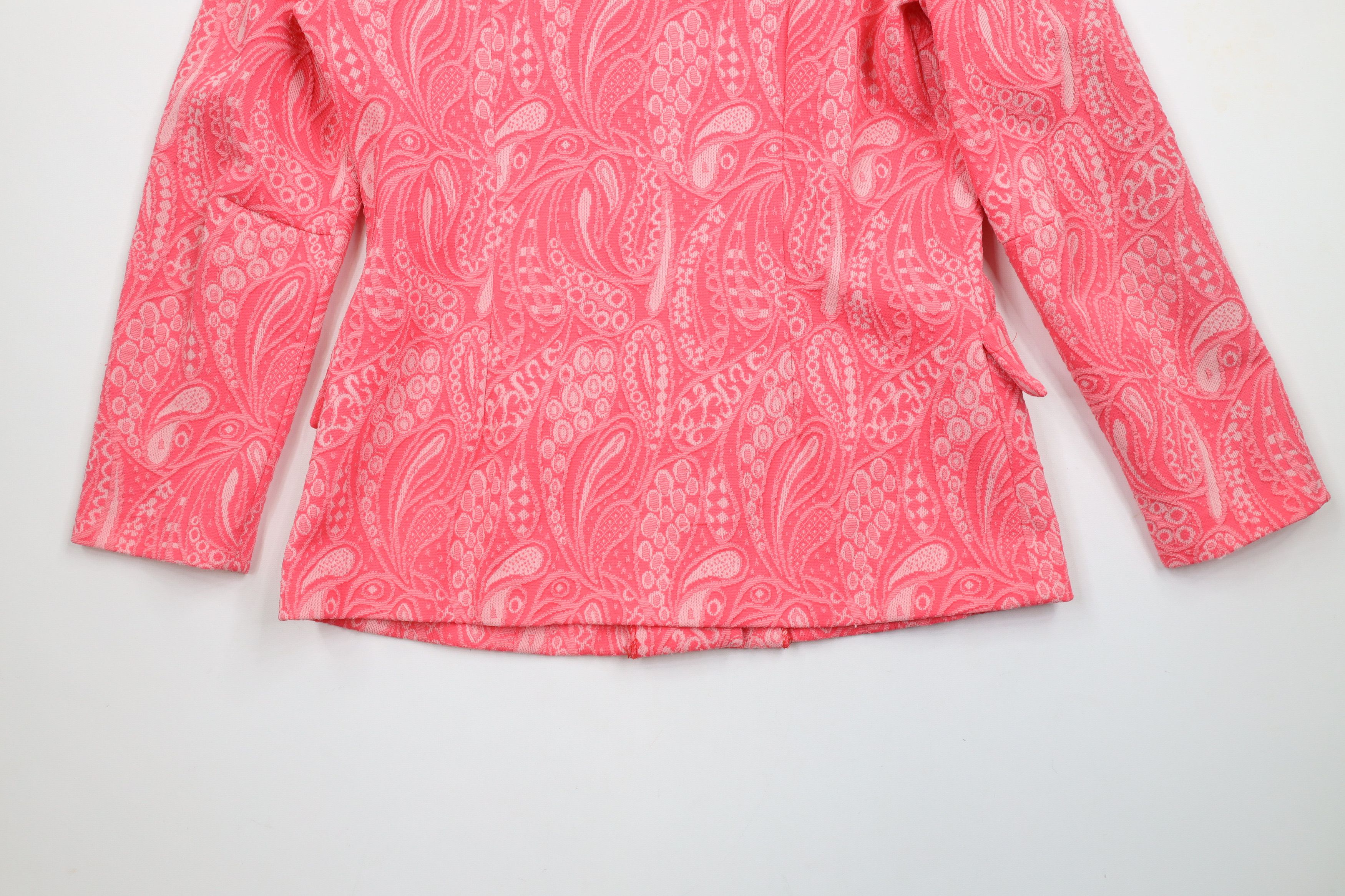 Vintage Vintage 70s 3 Piece Paisley Knit Skirt Bell Bottoms Suit Size XL / US 12-14 / IT 48-50 - 8 Thumbnail
