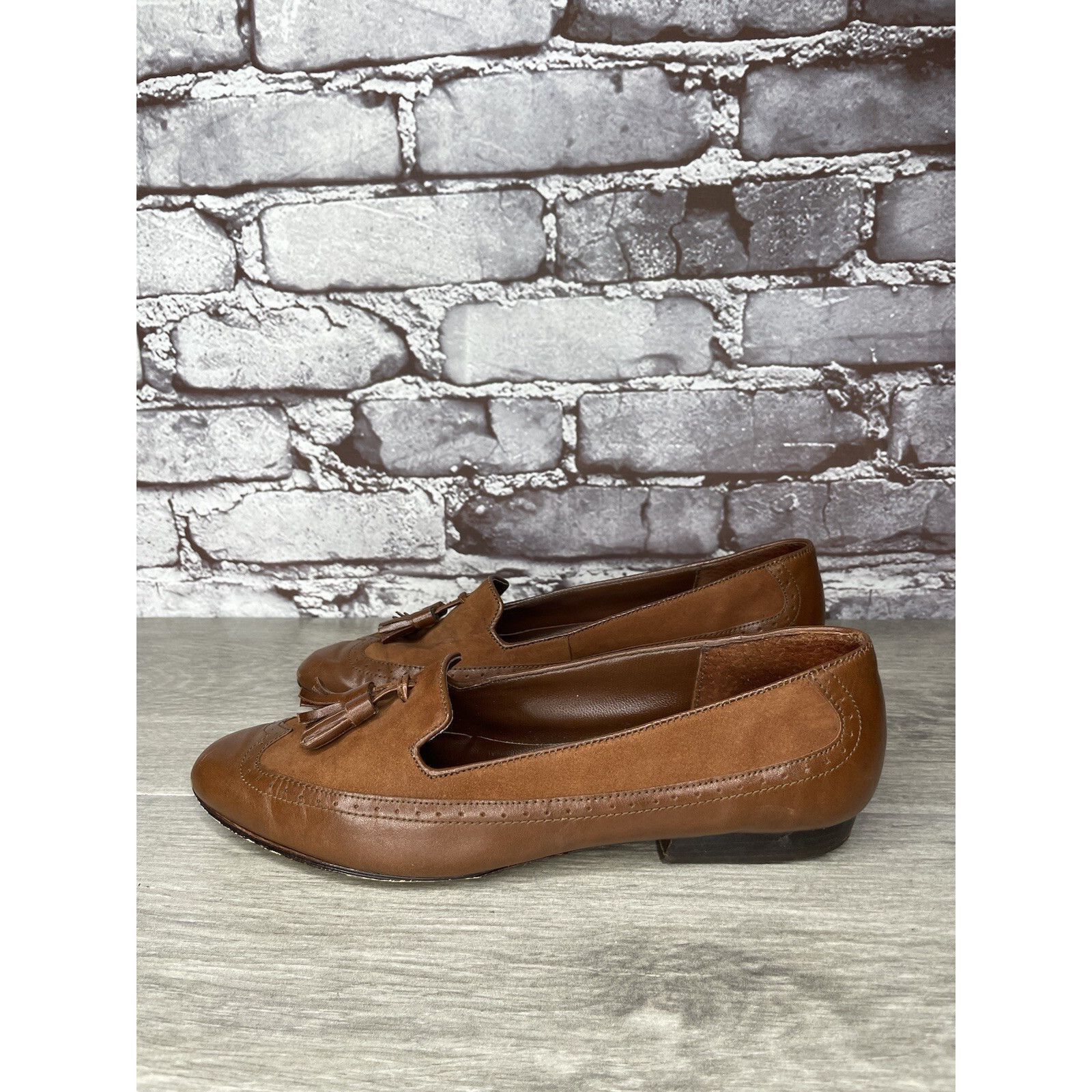 Other Cappagallo Brown Leather Wingtip Tassel Loafer Shoes Women S Size US 6 / IT 36 - 1 Thumbnail