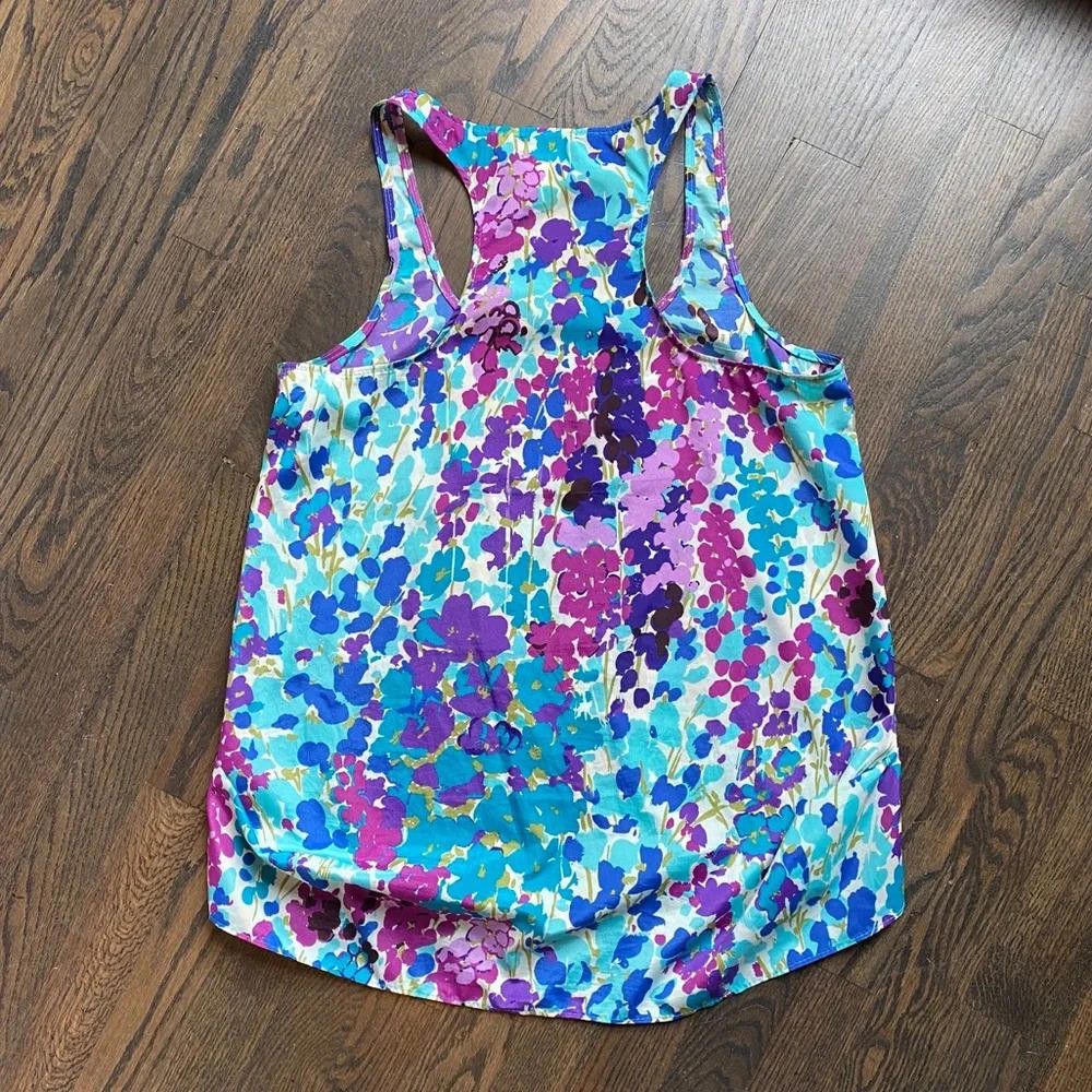 Aquascutum Bloomingdale’s Floral Racerback Tank Size S / US 4 / IT 40 - 2 Thumbnail