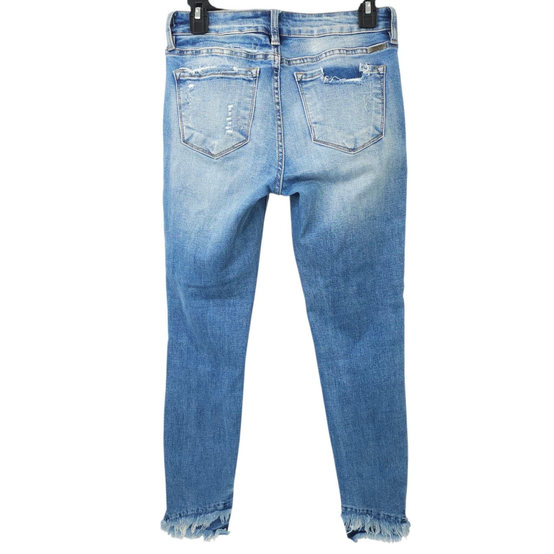 Kancan USA KanCan Nala Mid Rise Ankle Skinny Jeans Women 7/27 Distresse Size 28" / US 6 / IT 42 - 2 Thumbnail