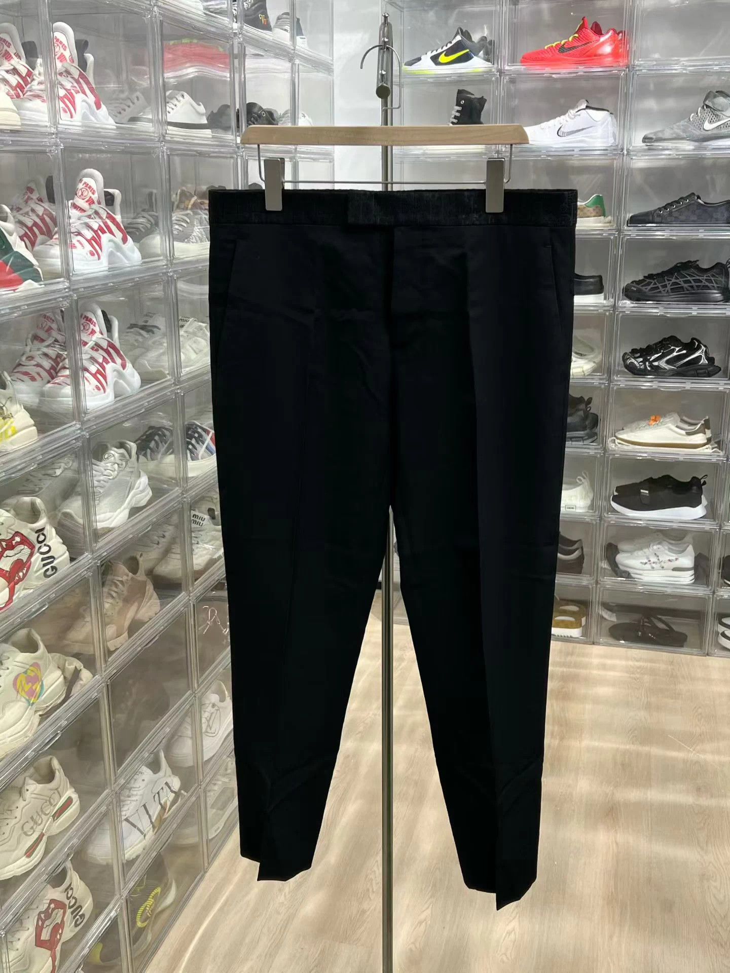 Dior Dior Embroidered Logo Wool Blend Pants 50 Size US 34 / EU 50 - 1 Thumbnail