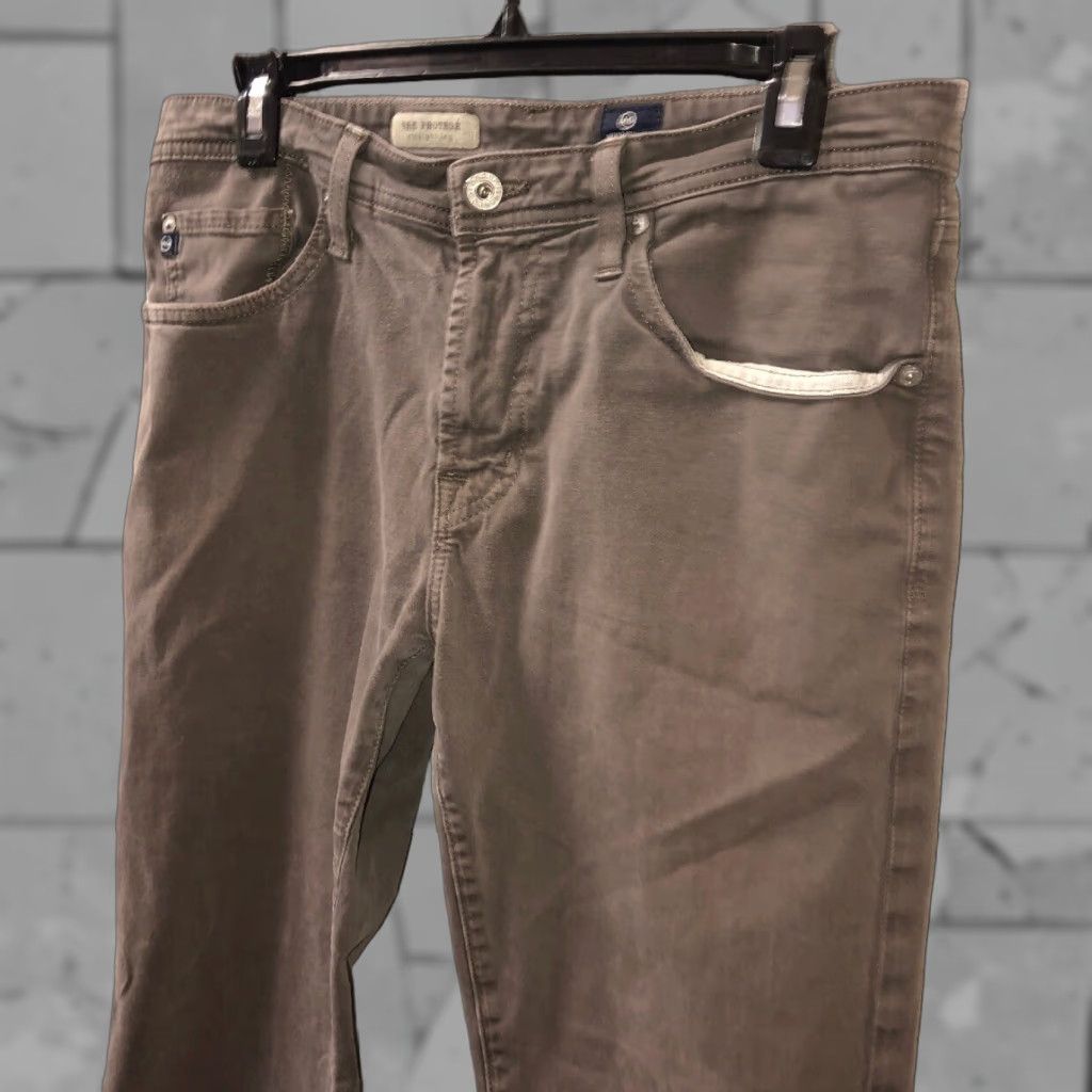Vintage AG Adriano Goldschmied Pants Mens Gray PROTEGE Straight Leg Size 32 X 34 Size US 32 / EU 48 - 1 Thumbnail