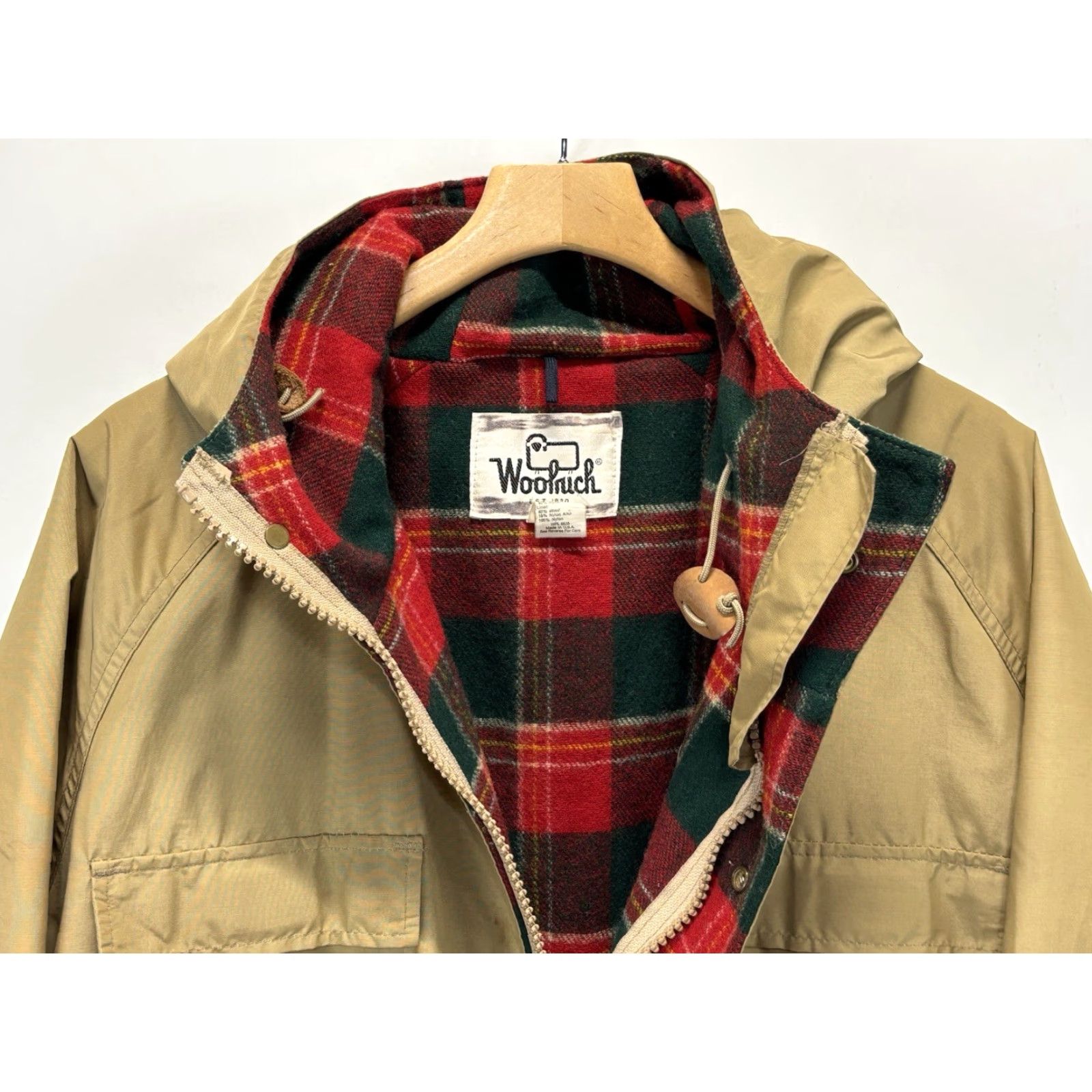 Vintage VINTAGE Woolrich Men's Parka Coat Size XL Mid-Length Cotton Blend Khaki Outdoor 80s 90s Made USA Size US XL / EU 56 / 4 - 5 Thumbnail