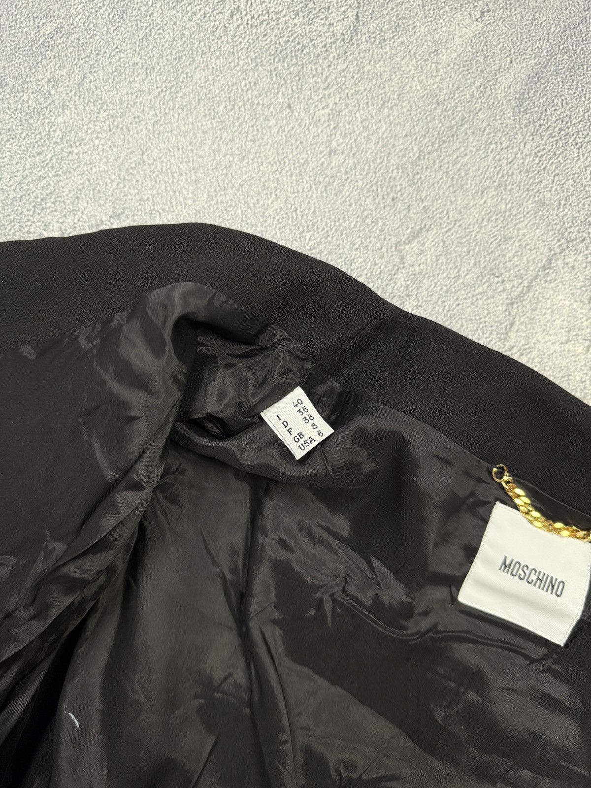 Moschino Moschino Black Jacket Fringe Cropped Blazer Size 40 Size M / US 6-8 / IT 42-44 - 8 Thumbnail