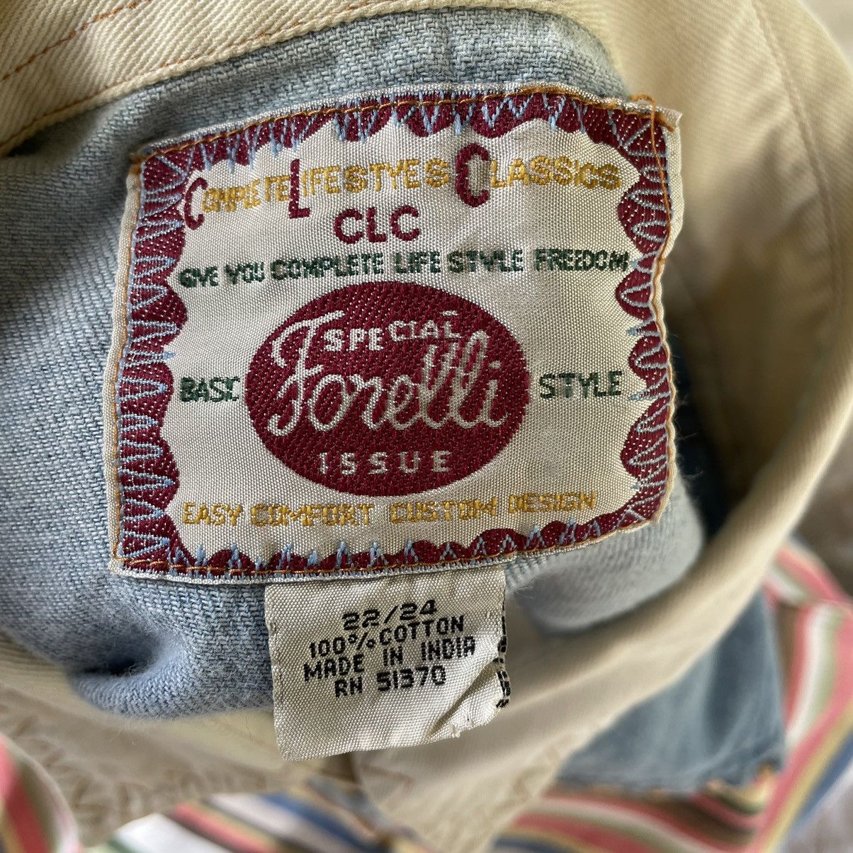 Japanese Brand × Vintage 🔥Sick🔥Vintage Forelli Multicolour Sashiko Buttons Shirts Size US XXL / EU 58 / 5 - 10 Thumbnail
