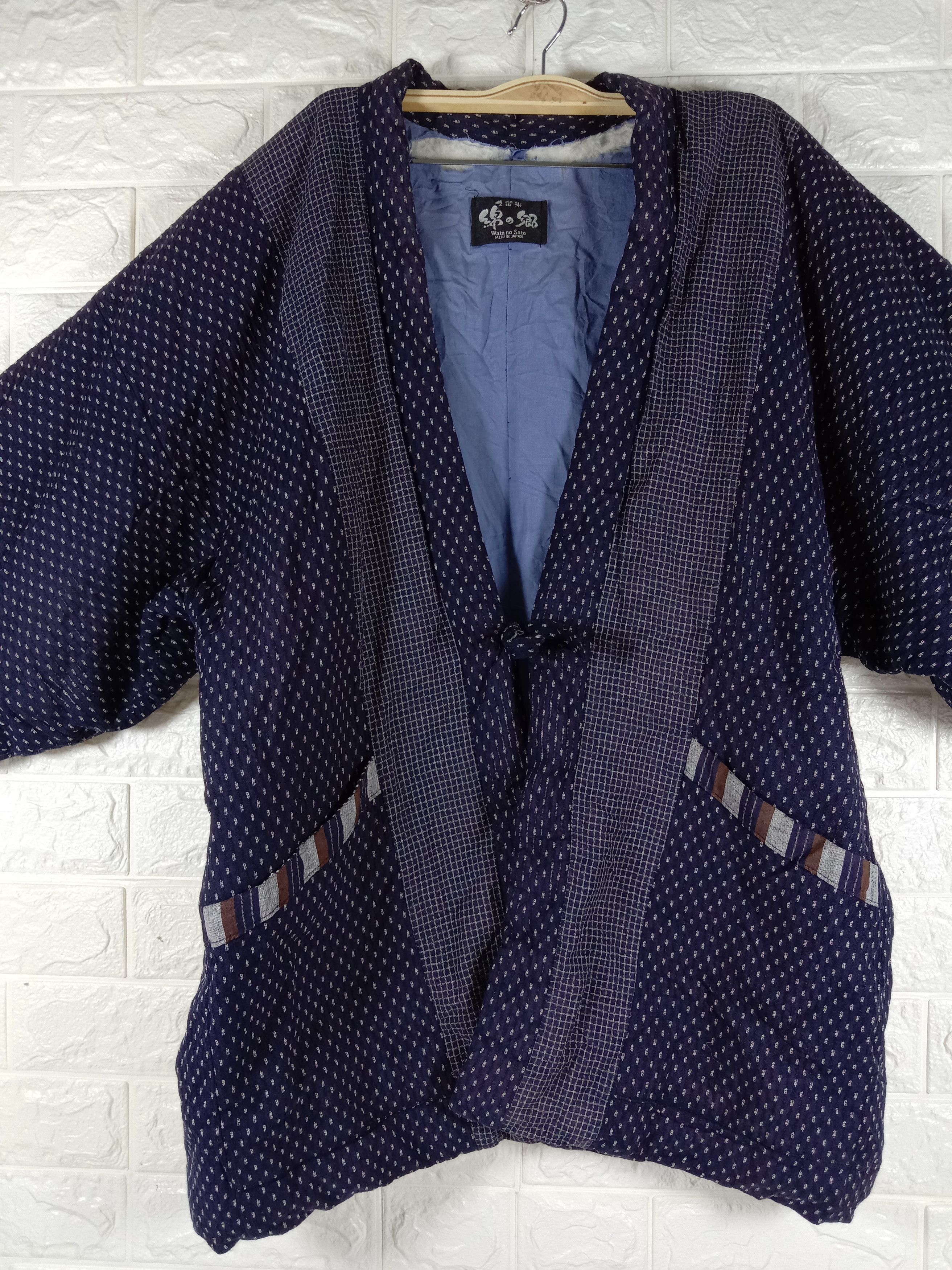 Japanese Brand Vintage Japanese Plaid Hanten Noragi Style Kimono Cardigan Size US XL / EU 56 / 4 - 2 Thumbnail