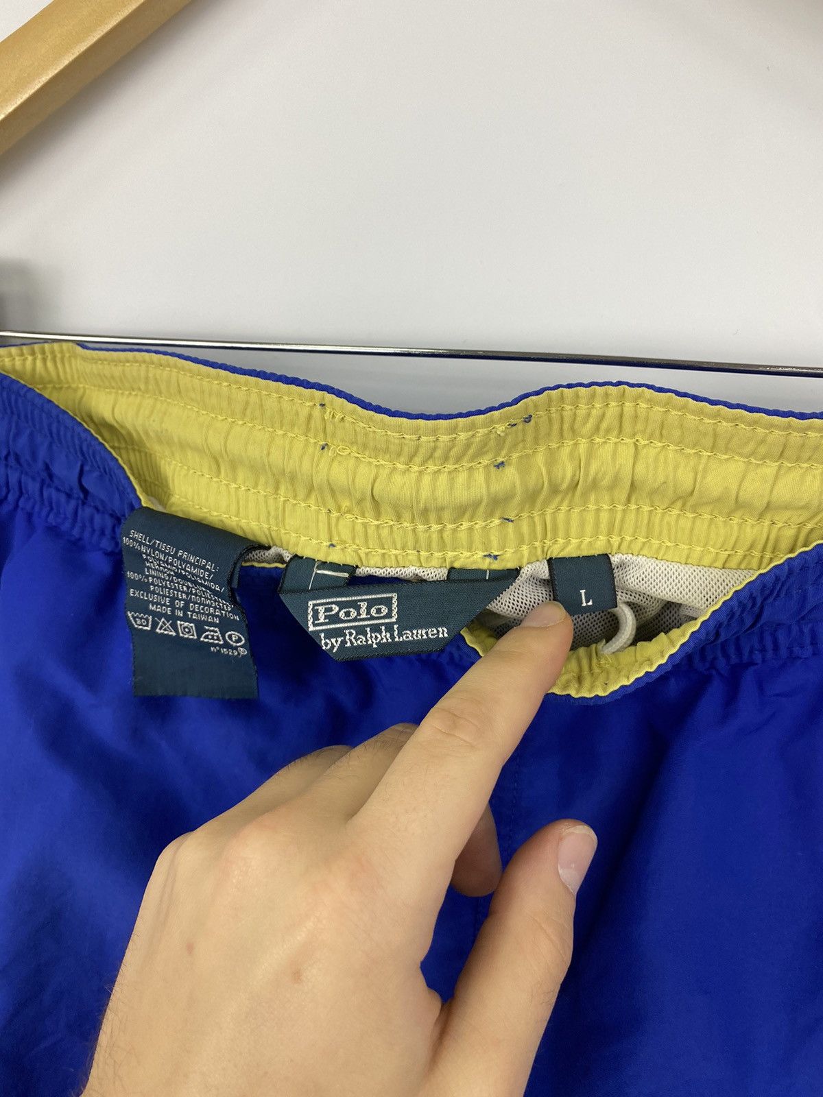 Polo Ralph Lauren 🇺🇸 Vintage 90s Polo Ralph Lauren Nylon shorts casual Y2K hype Size US 34 / EU 50 - 5 Thumbnail
