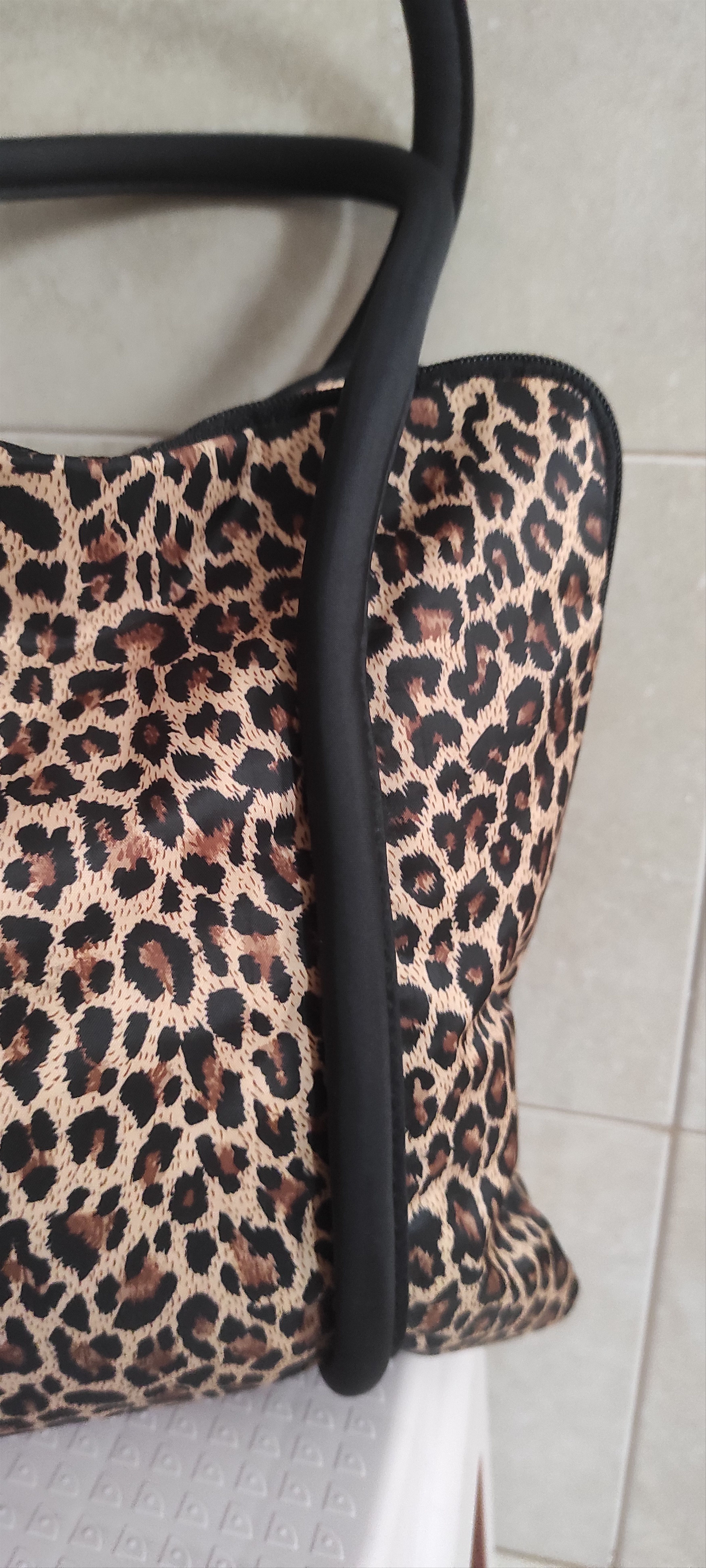 Sonia Rykiel Sonia RYKIEL Paris. Brown Panther Print Nylon Tote Bag Size ONE SIZE - 14 Thumbnail