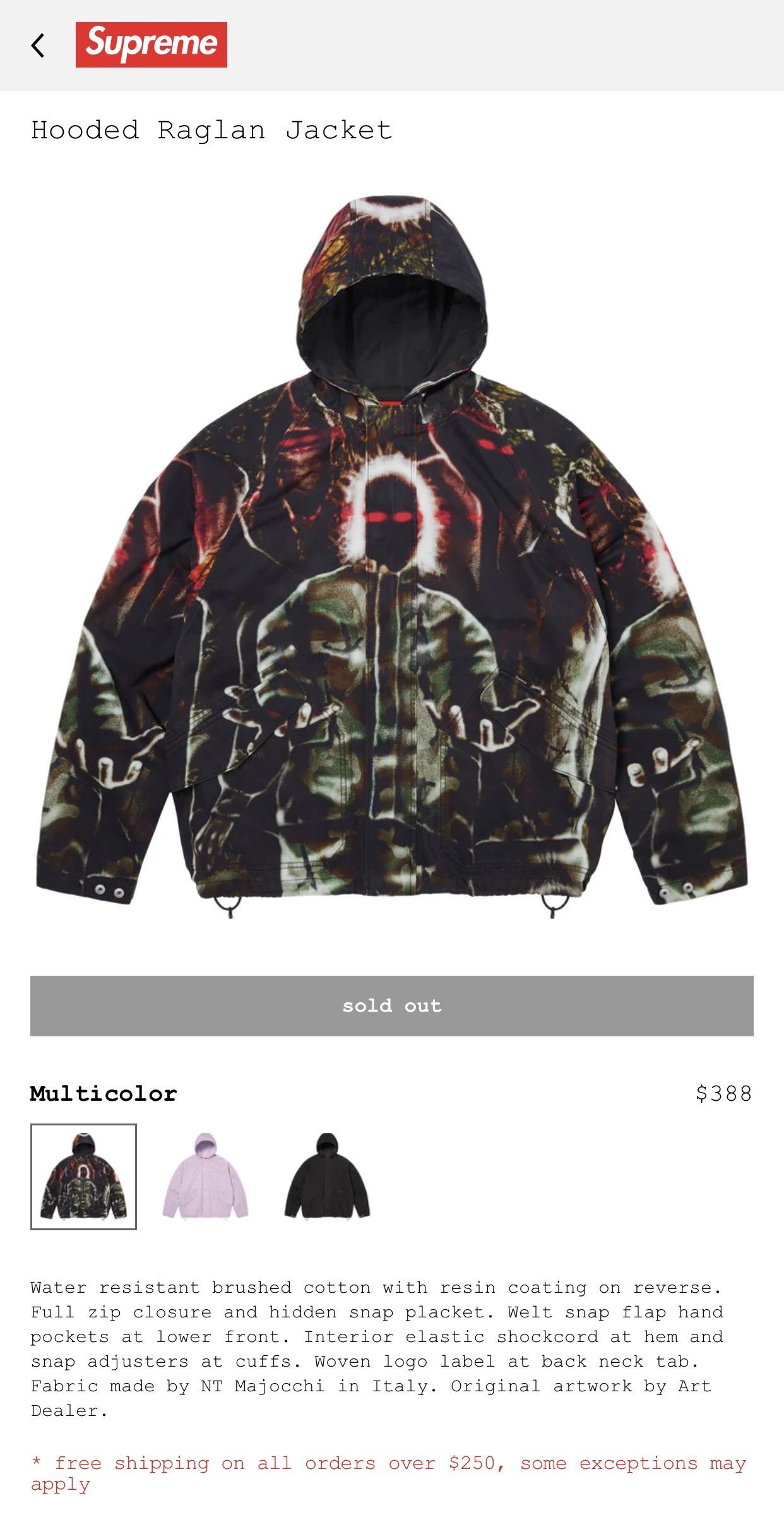Supreme Supreme Raglan Utility Jacket | Grailed