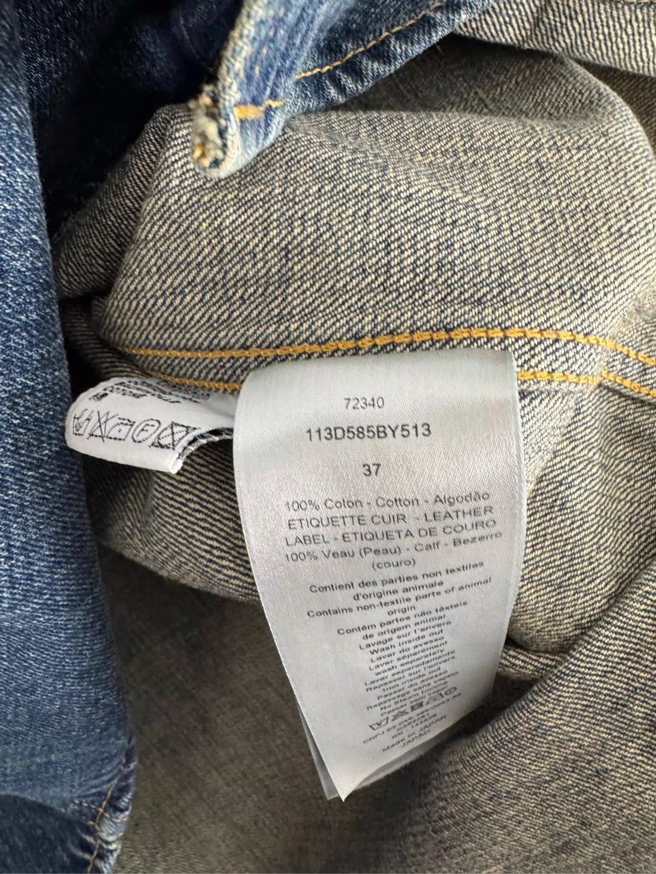Dior DIOR Logo Single-Breasted Denim Shirt 37 Size US XS / EU 42 / 0 - 5 Thumbnail