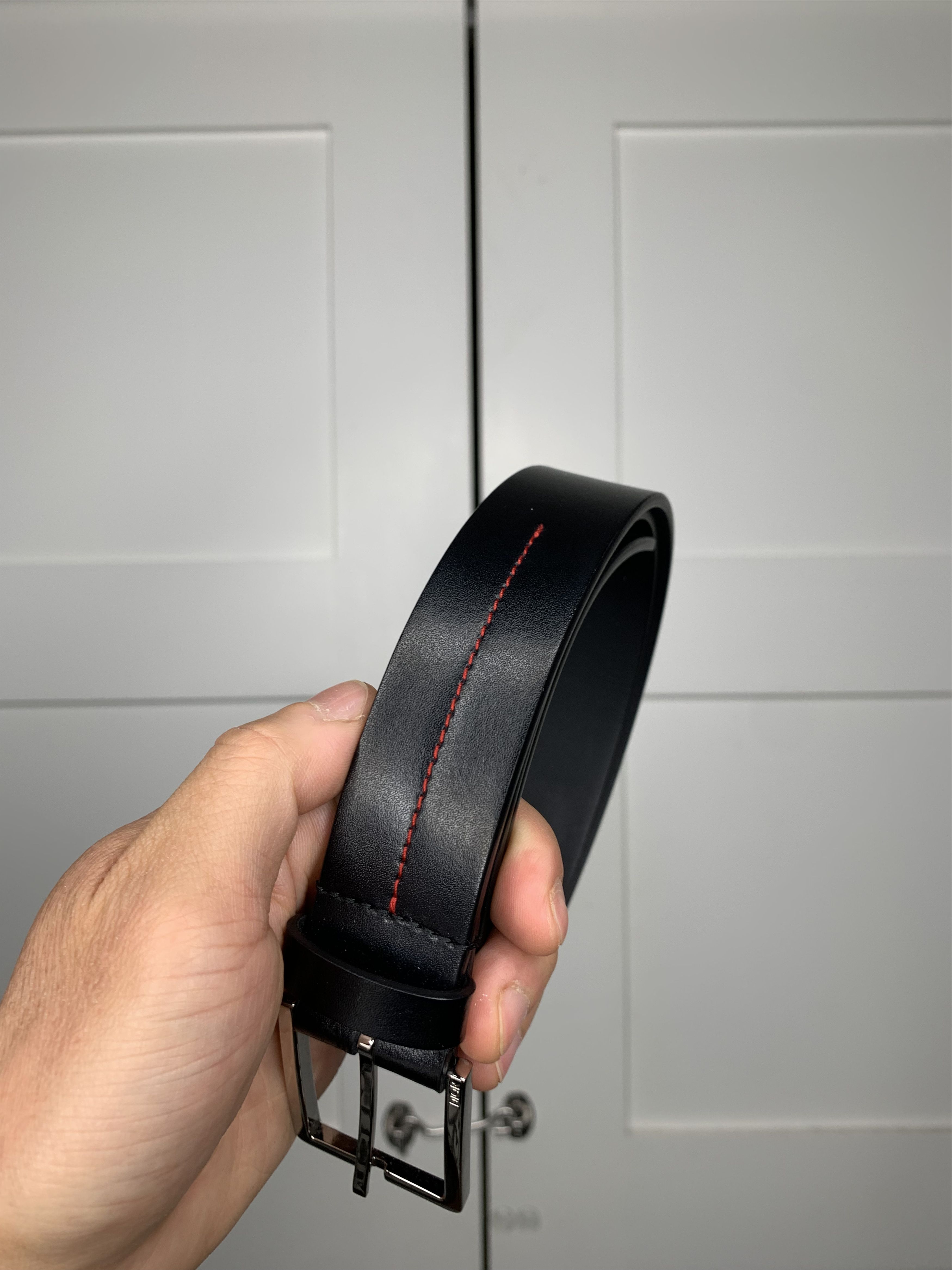 Dior Dior Logo Black Belt Size 32 - 3 Thumbnail