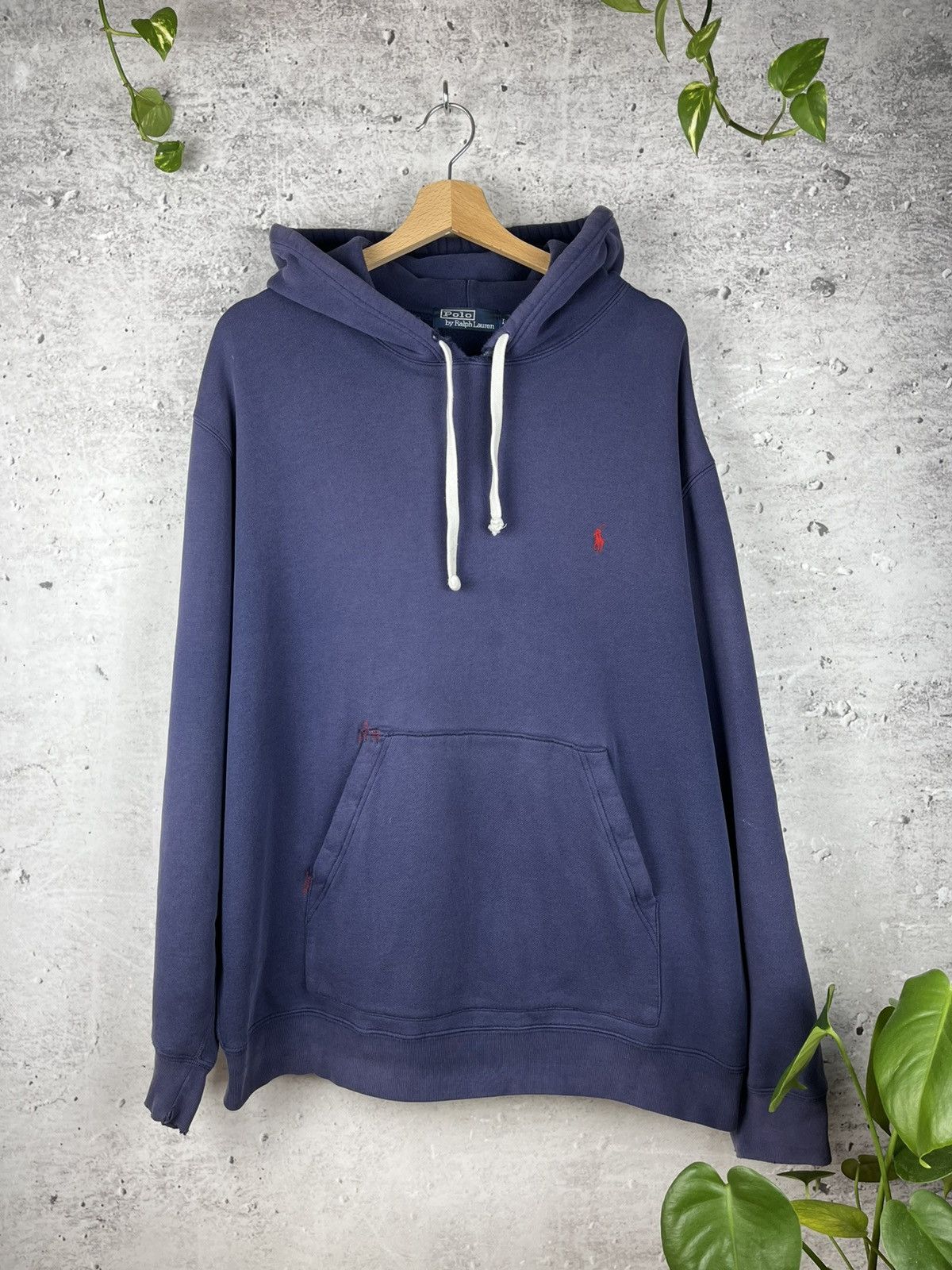 Polo Ralph Lauren × RRL Ralph Lauren × Vintage Distressed Vintage Polo Ralph Lauren Hoodie Size US L / EU 52-54 / 3 - 12 Thumbnail
