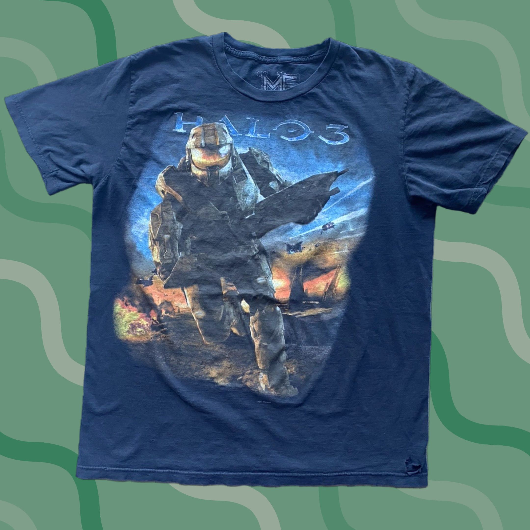 Halo VINTAGE 2007 Halo 3 Promo T-Shirt Mens L Black MF Bungie Xbox 360 Game Tee Size US L / EU 52-54 / 3 - 1 Thumbnail