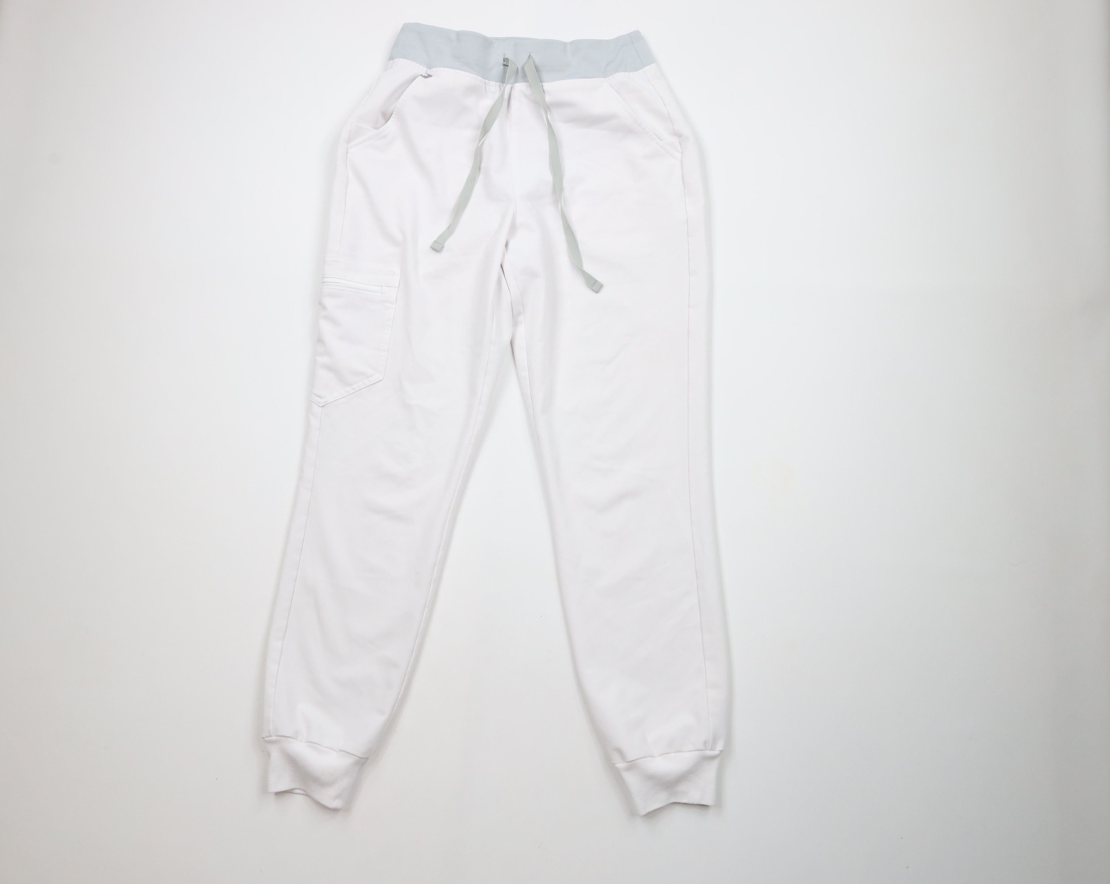 Vintage Figs Technical Collection Nurse Scrubs Joggers Pants White Size 26" / US 2 / IT 38 - 1 Thumbnail