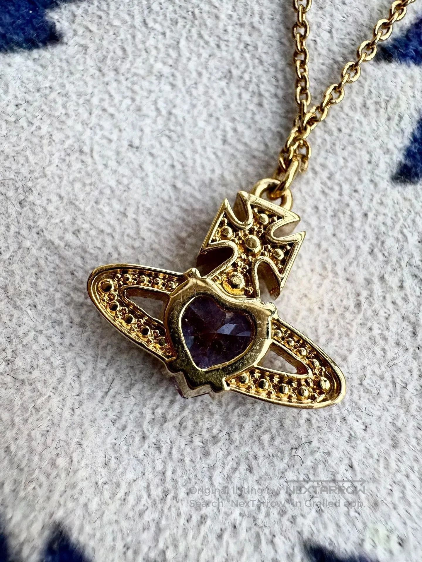 Vivienne Westwood Vivienne Westwood Vintage Purple Heart Necklace. Size ONE SIZE - 6 Thumbnail