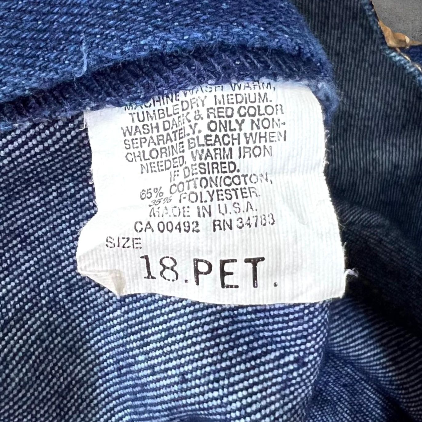 Lee VINTAGE Lee Riders Classic Blue Denim Straight Jeans Women 18 33W 33x29 Blue Denim Size 24" / US 00 / IT 34 - 6 Thumbnail
