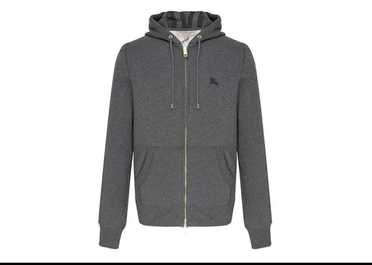 Burberry BURBERRY ZIP UP HOODIE IN LARGE Size US L / EU 52-54 / 3 - 1 Thumbnail