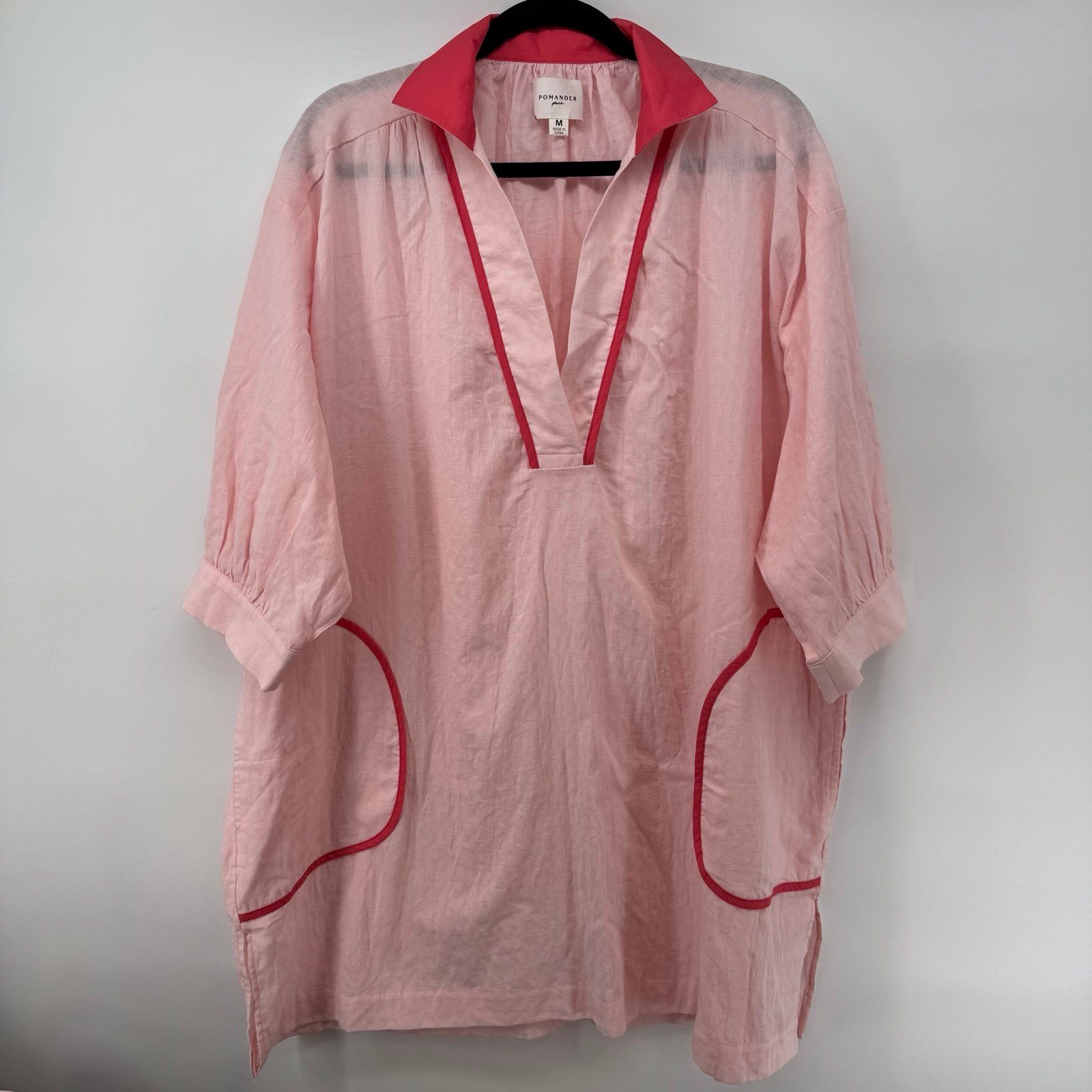 Other Pomander Place Pink Salt Lizzie Coverup Relexed Fit Gauzy L Size L / US 10 / IT 46 - 4 Thumbnail