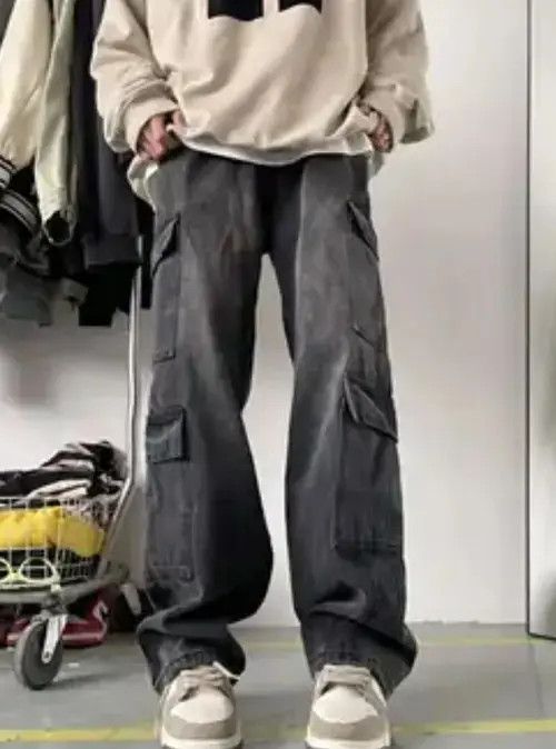 Japanese Brand Patchwork Washed Blue Flare Jeans Pants Size US 28 / EU 44 - 4 Thumbnail