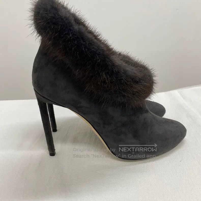 Dior Dior Suede with mink women's high-heeled boots Size US 7 / IT 37 - 5 Thumbnail