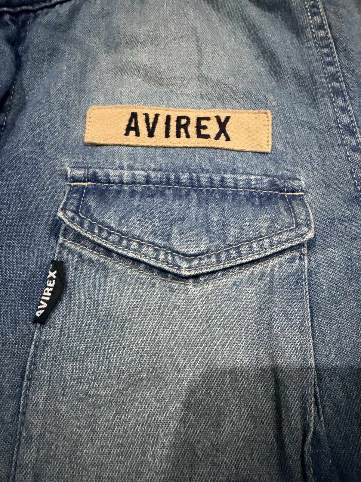 Avirex Avirex M-65 Denim Field Jacket Classic Military Jacket Size US S / EU 44-46 / 1 - 4 Thumbnail