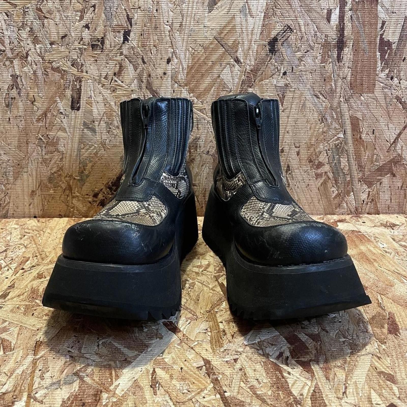 Other [90s Japanese] • : Vintage snake skin gothic platform boots Size US 6.5 / IT 36.5 - 2 Thumbnail