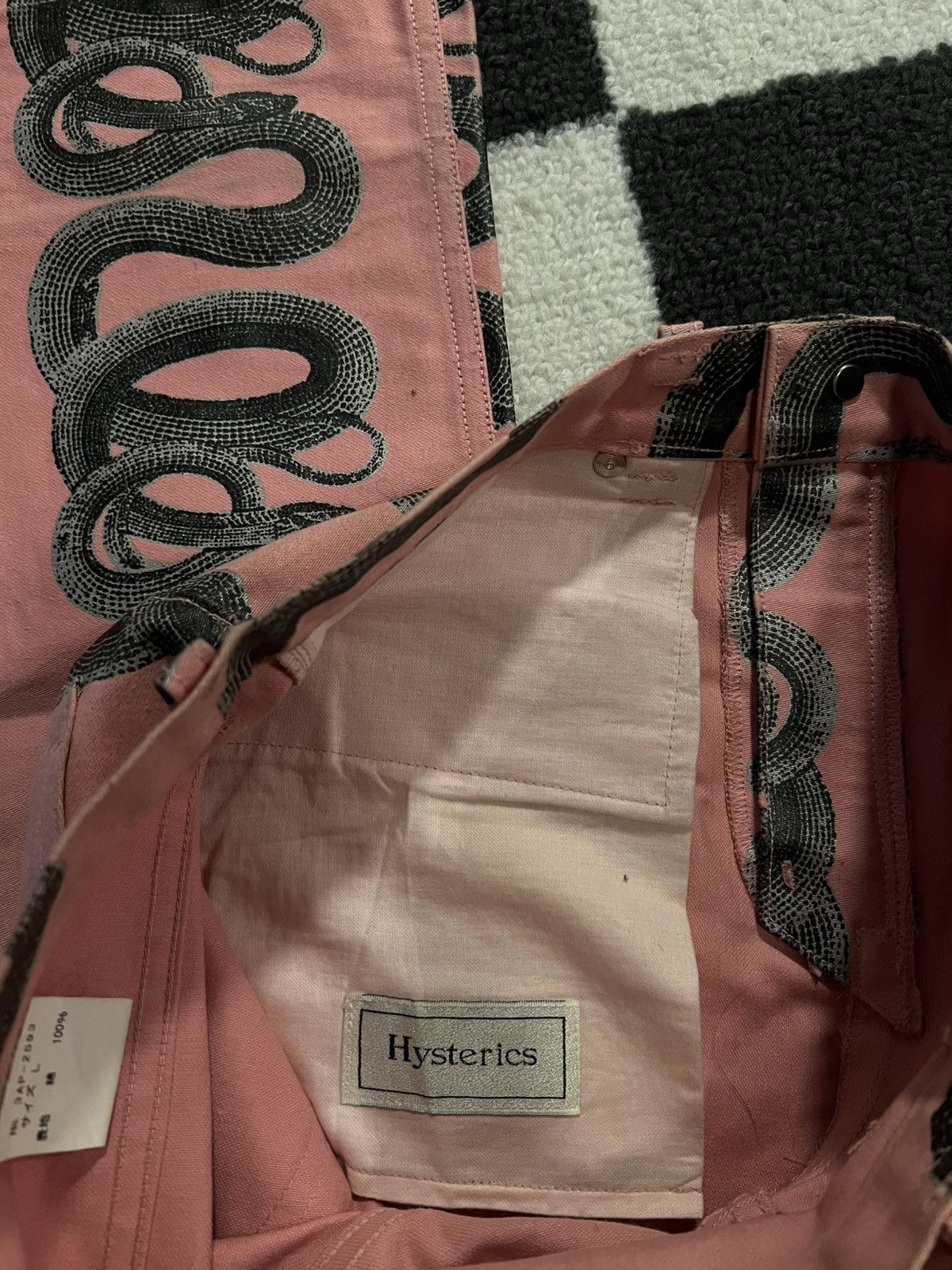 Hysteric Glamour Hysteric Glamour Pink Snake Bootcut Pants Size US 30 / EU 46 - 6 Thumbnail