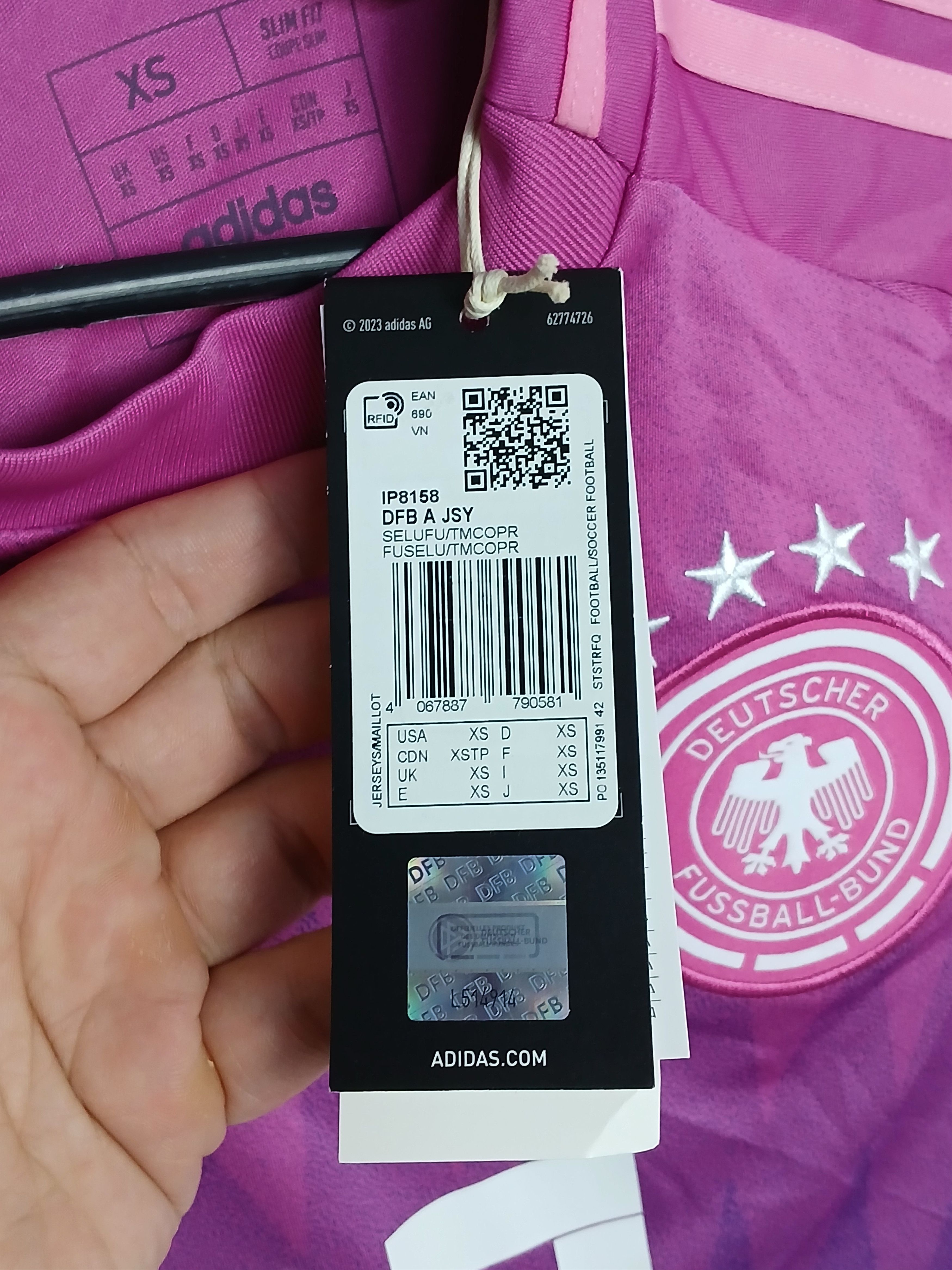 Adidas Germany 2024 Away Wirtz Football Jersey T-Shirt Size US XS / EU 42 / 0 - 10 Thumbnail