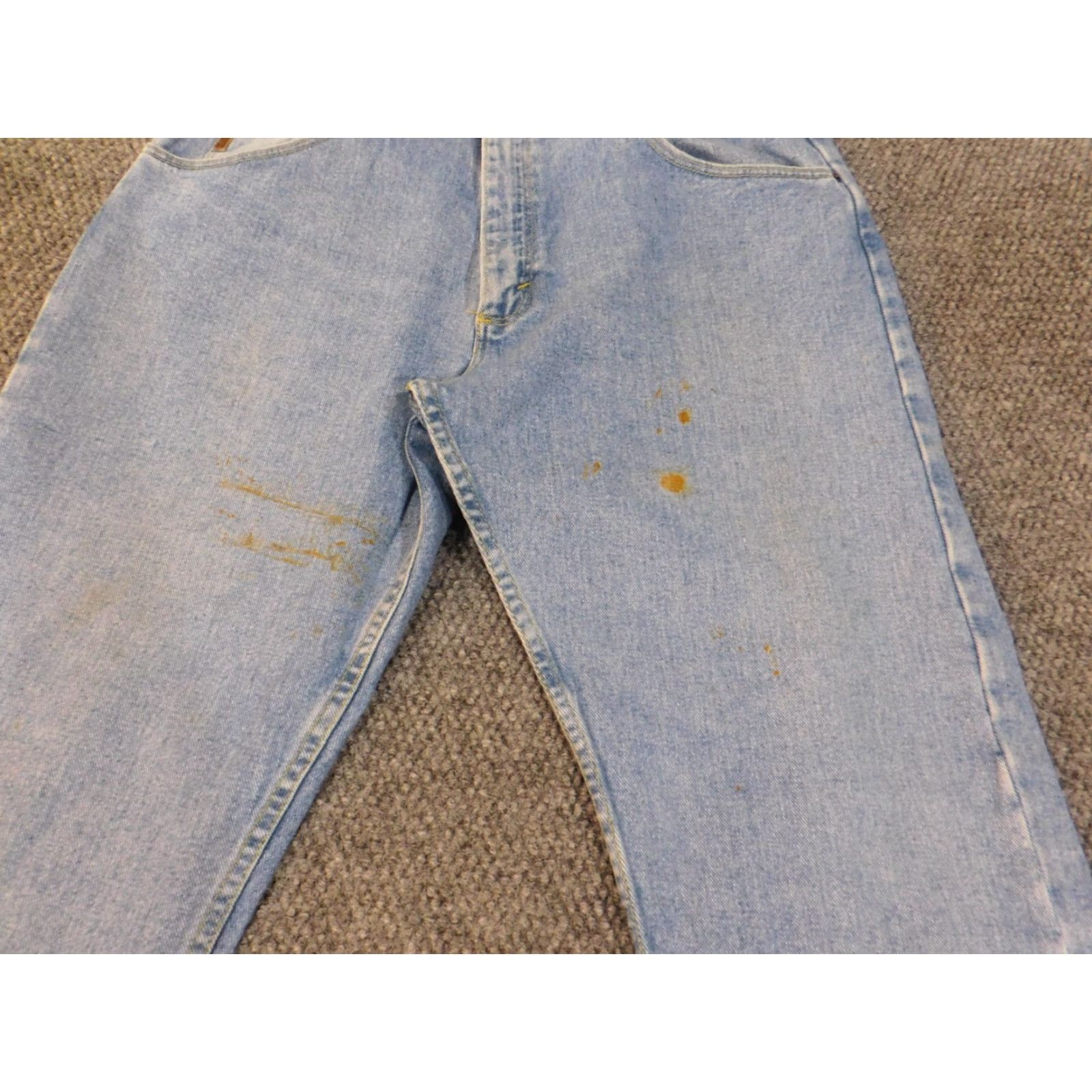 Wrangler Wrangler Jeans Mens 36x29 Blue Premium Wash Straight Vintage MGW20 Workwear Size US 36 / EU 52 - 2 Thumbnail