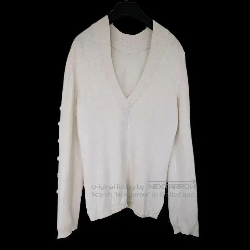 Chanel Chanel White Wool Long Sleeve Sweater . Size M / US 6-8 / IT 42-44 - 2 Thumbnail